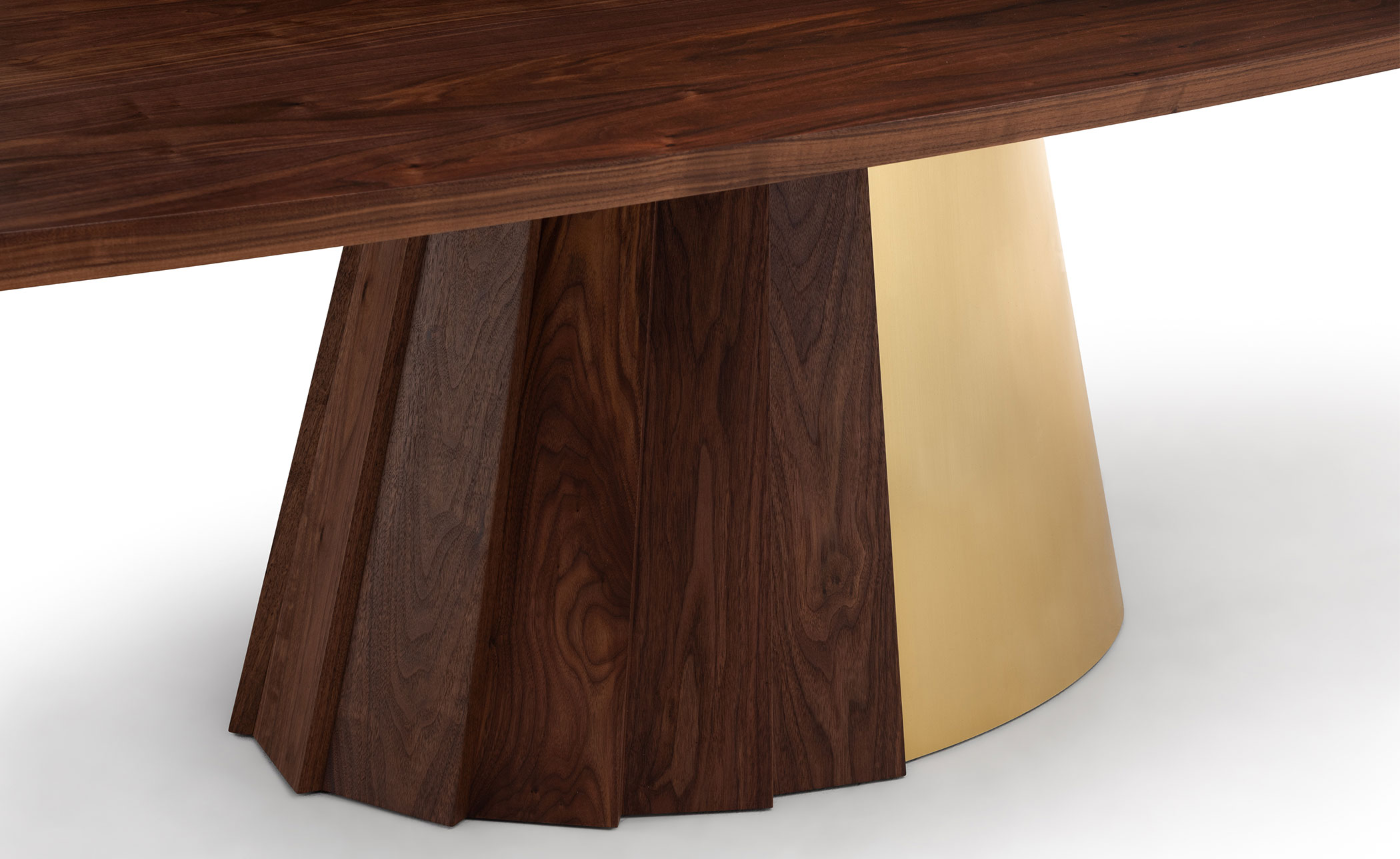 Orion Dining Table wood & metal base