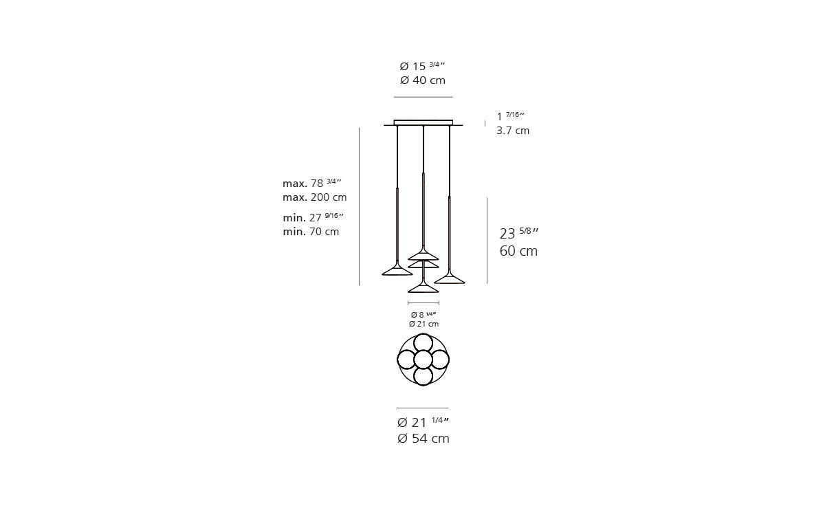 orsa five light chandelier