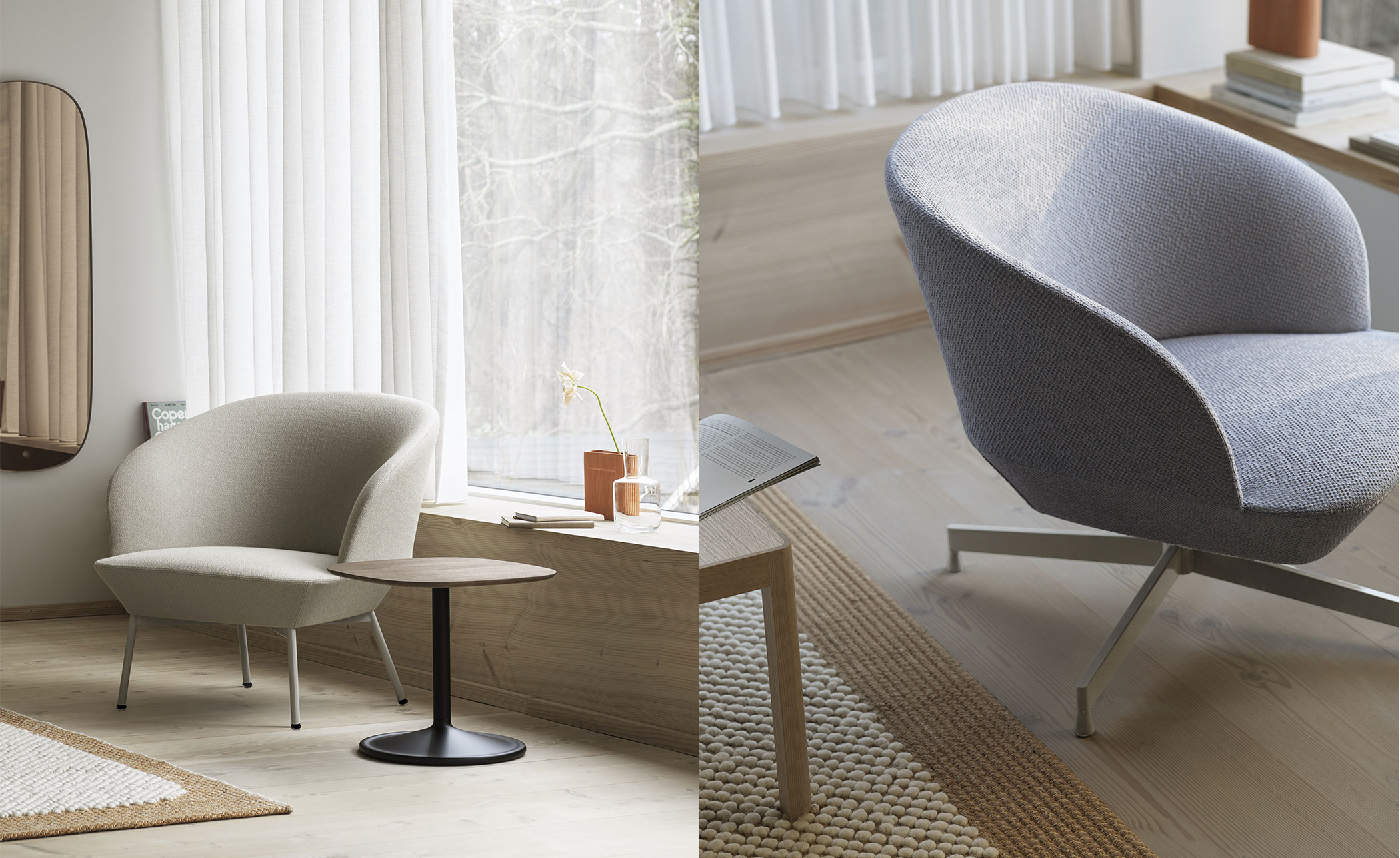 oslo lounge chair swivel base
