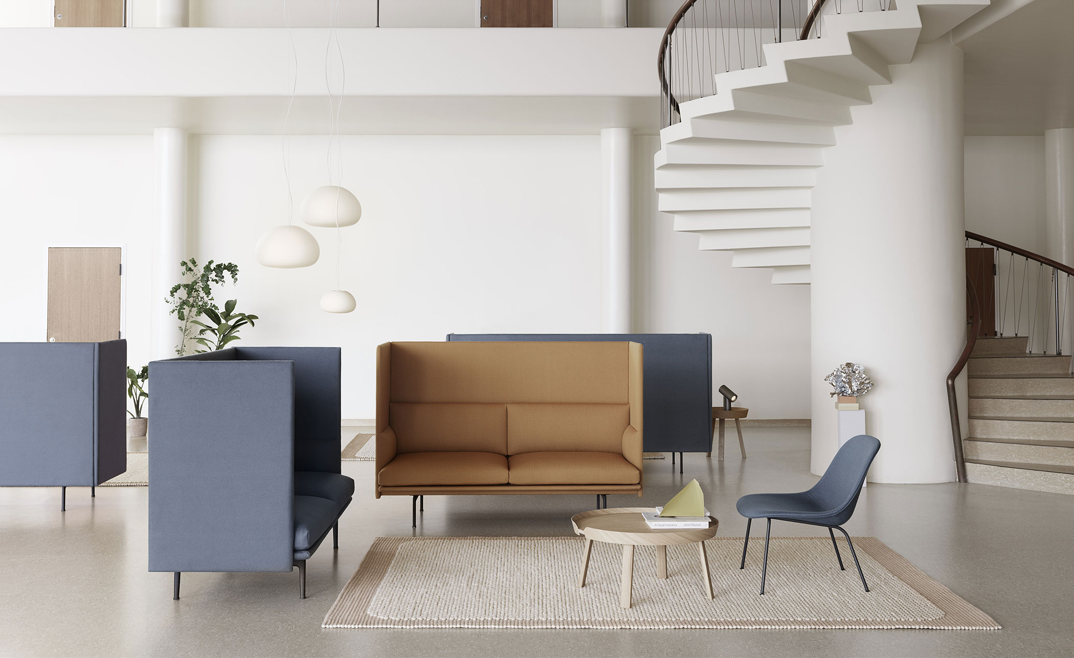 outline highback sofa 2 seater