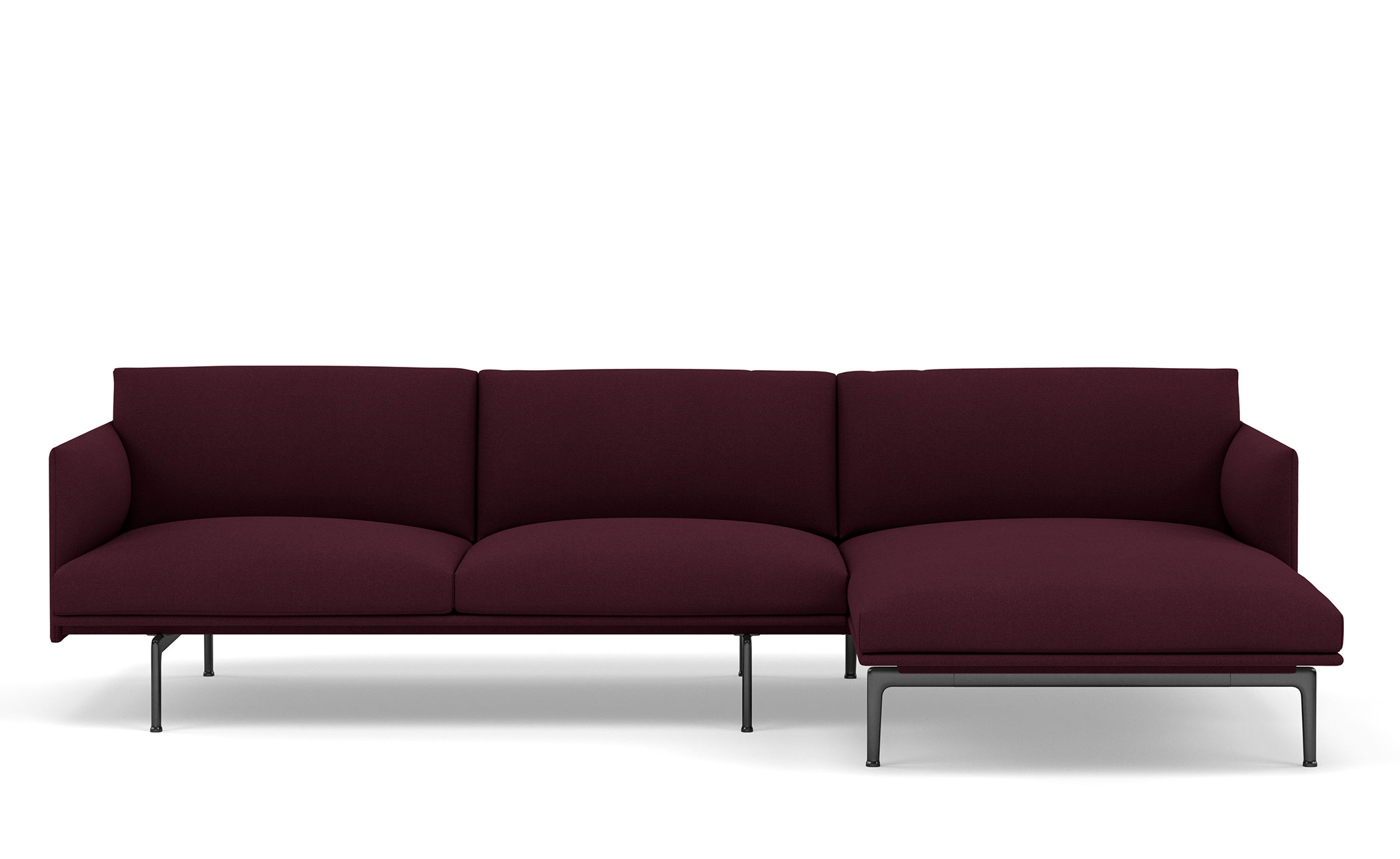 outline sofa with chaise longue