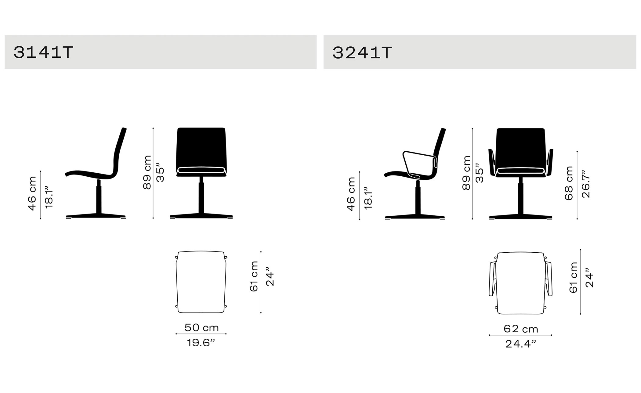 Oxford™ Low Back Chair with 4-star base