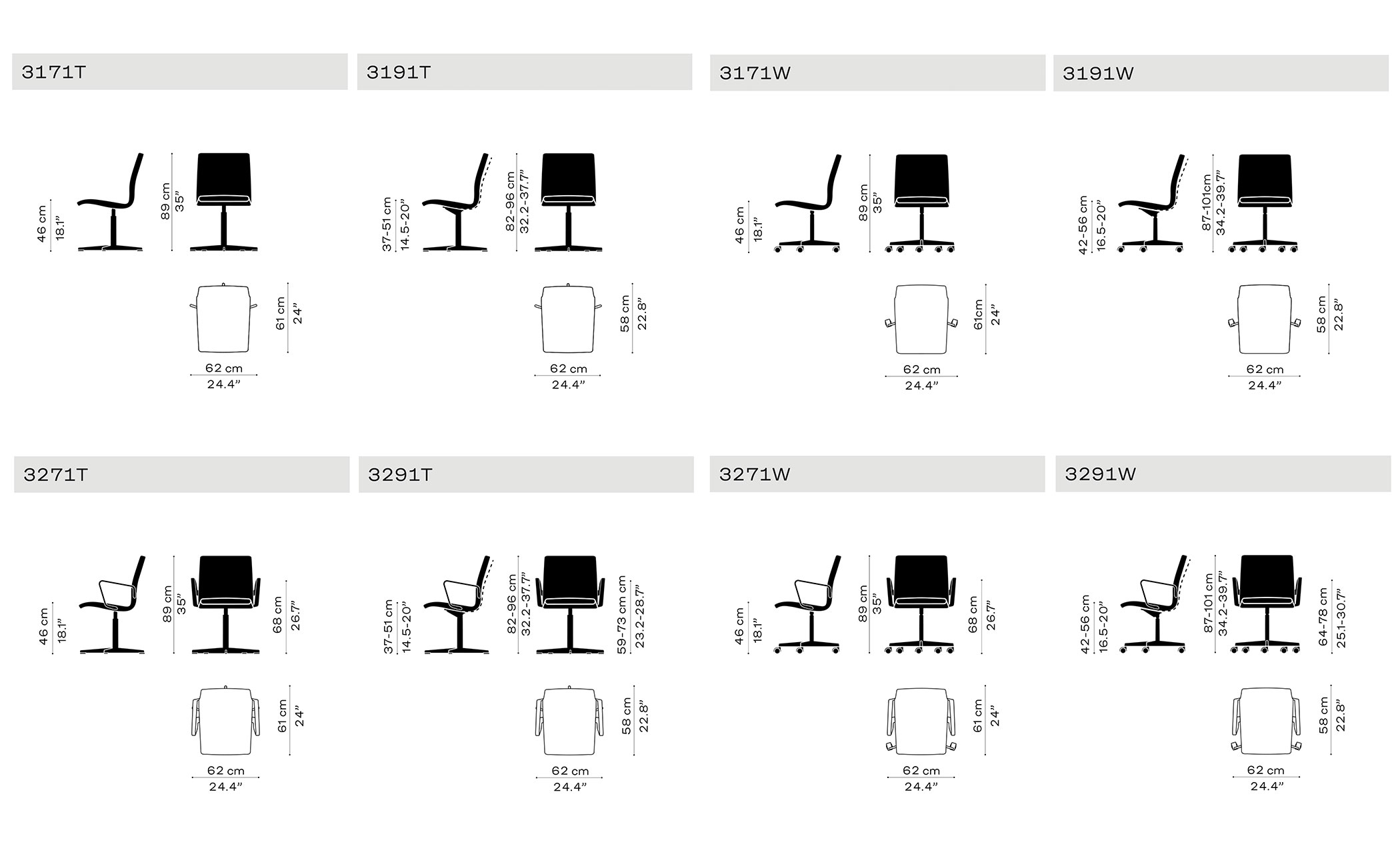 Oxford™ Low Back Chair with 5-star base