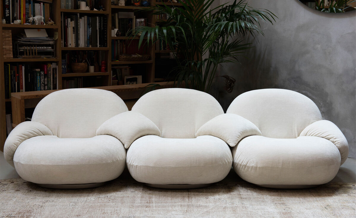 pacha 3 seat sofa with 4 armrests