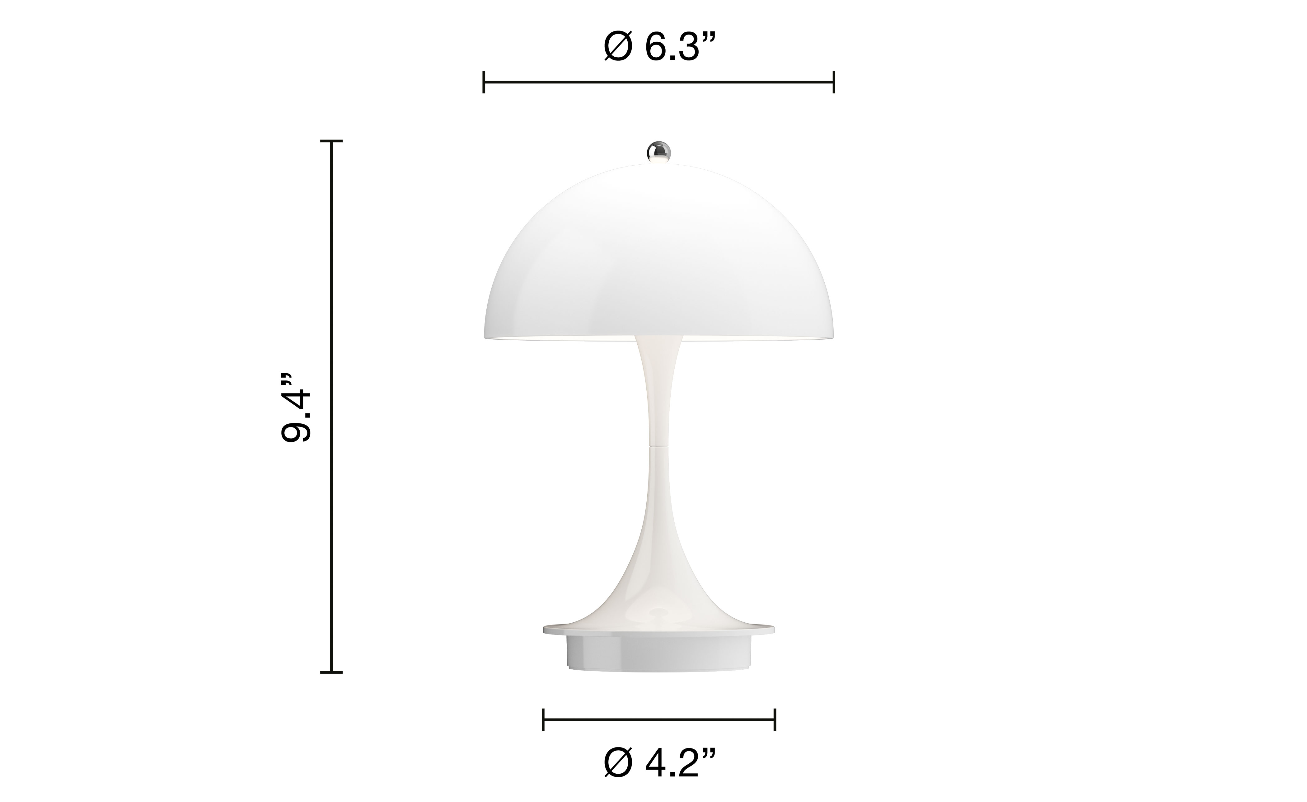 Panthella 160 Portable Table Lamp