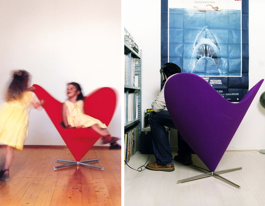 verner panton heart cone chair