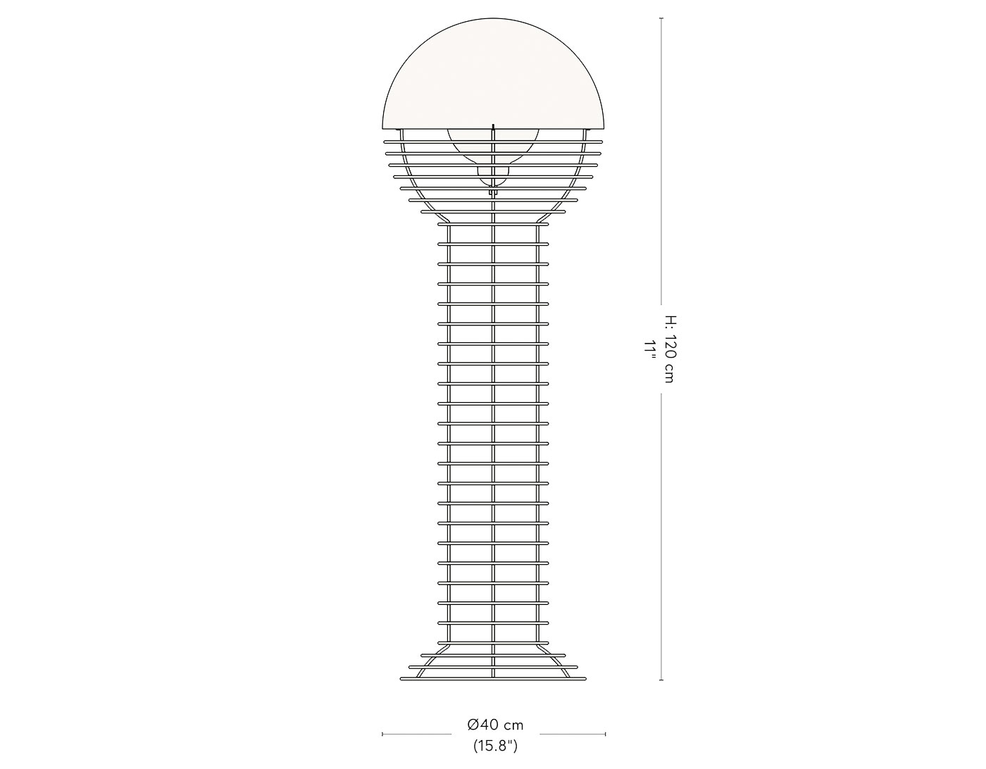 panton wire floor lamp