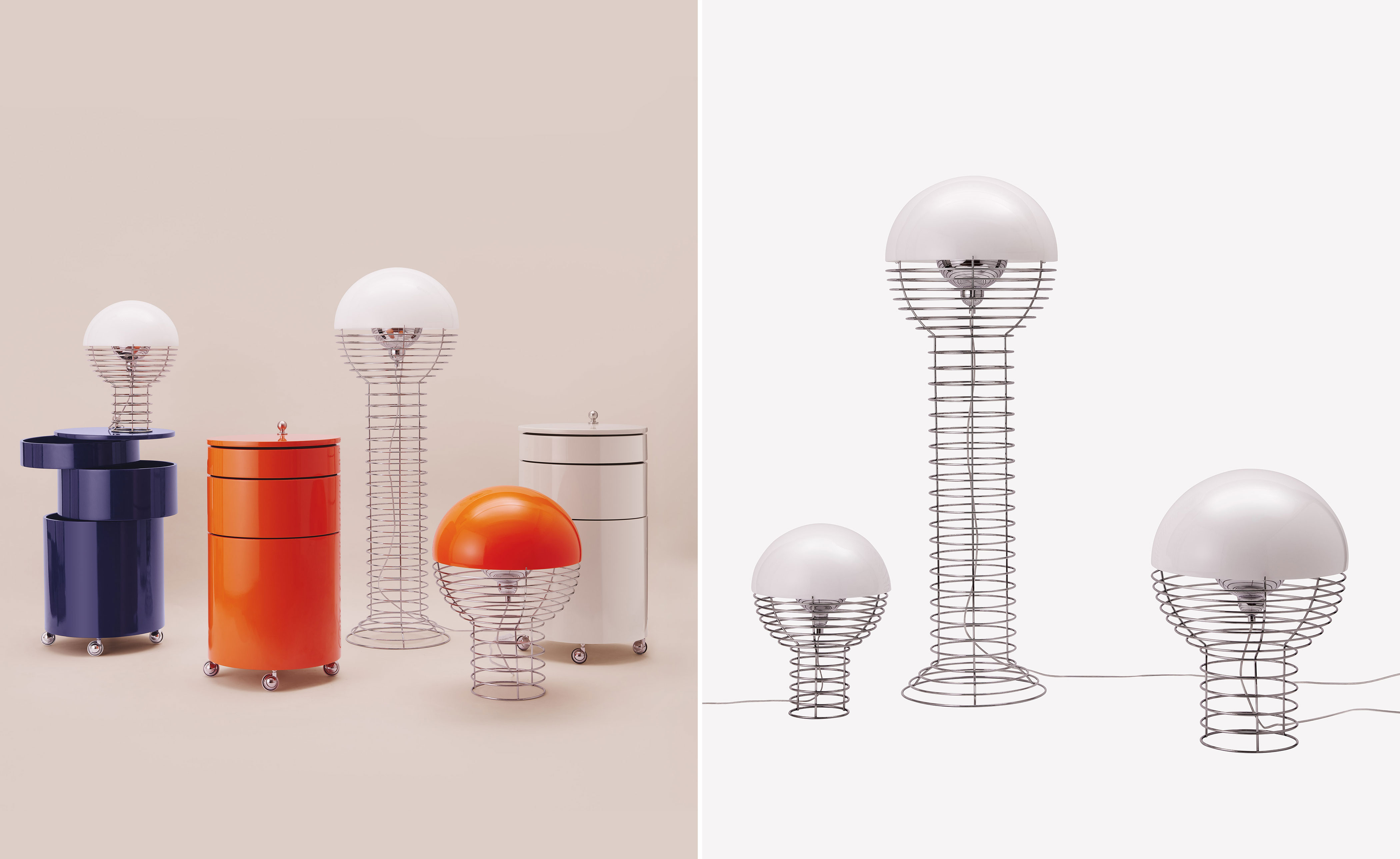 panton wire floor lamp