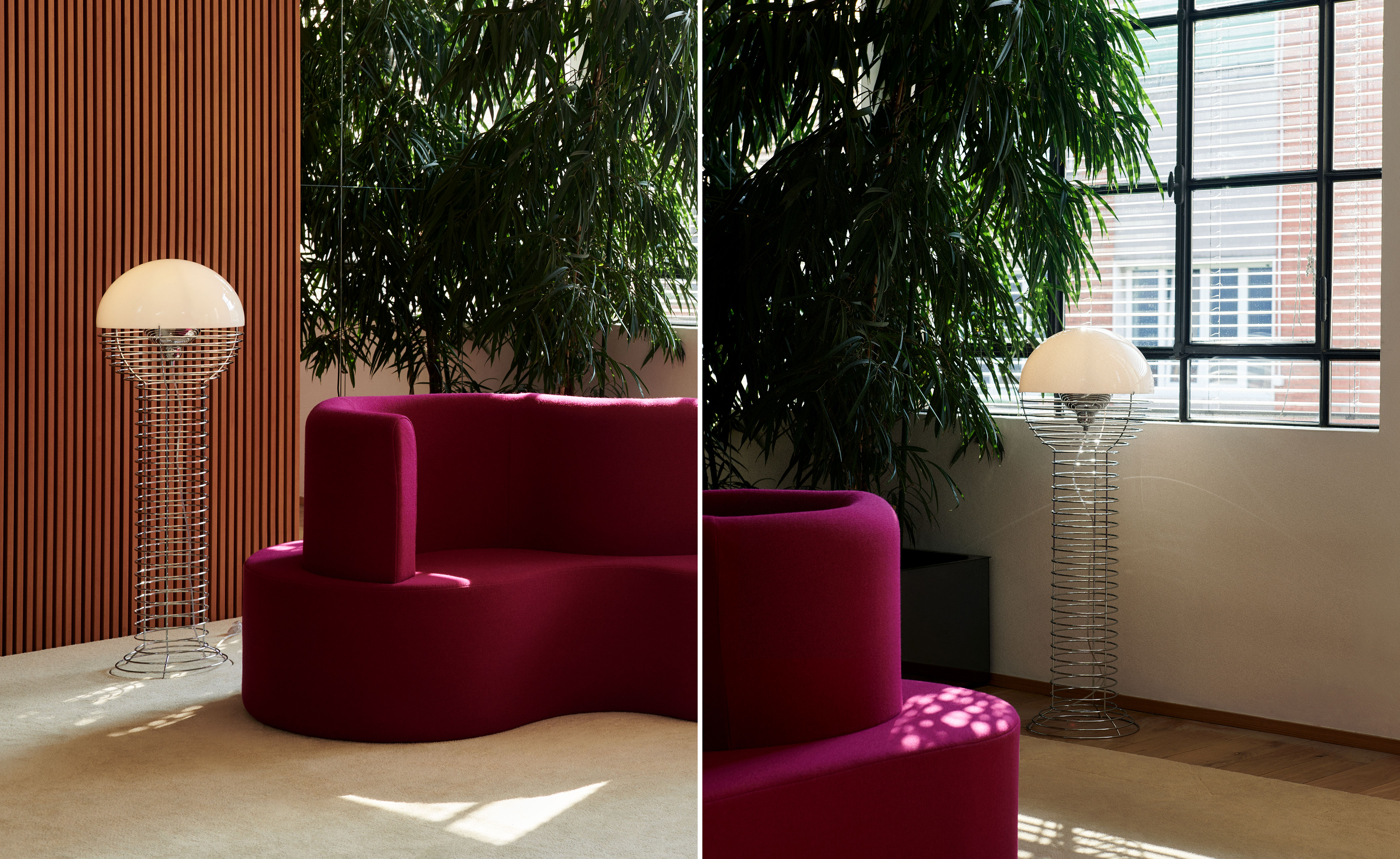 panton wire floor lamp
