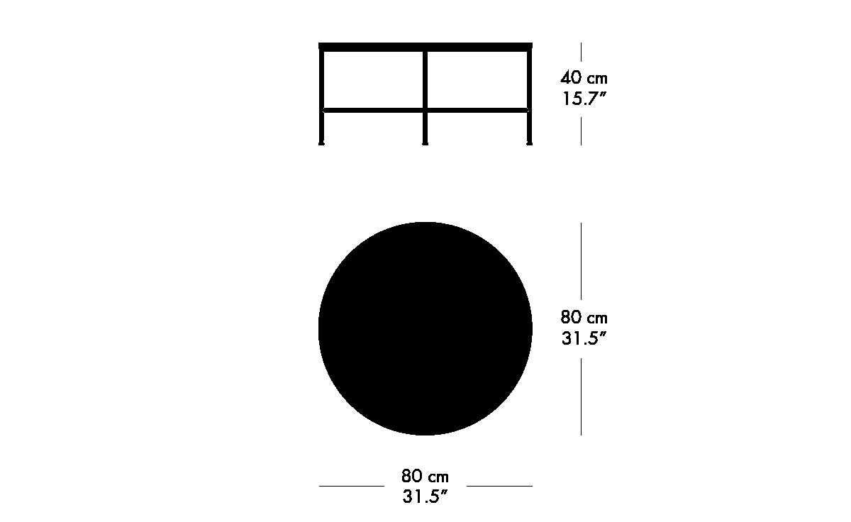 paul mccobb planner circular coffee table mc300