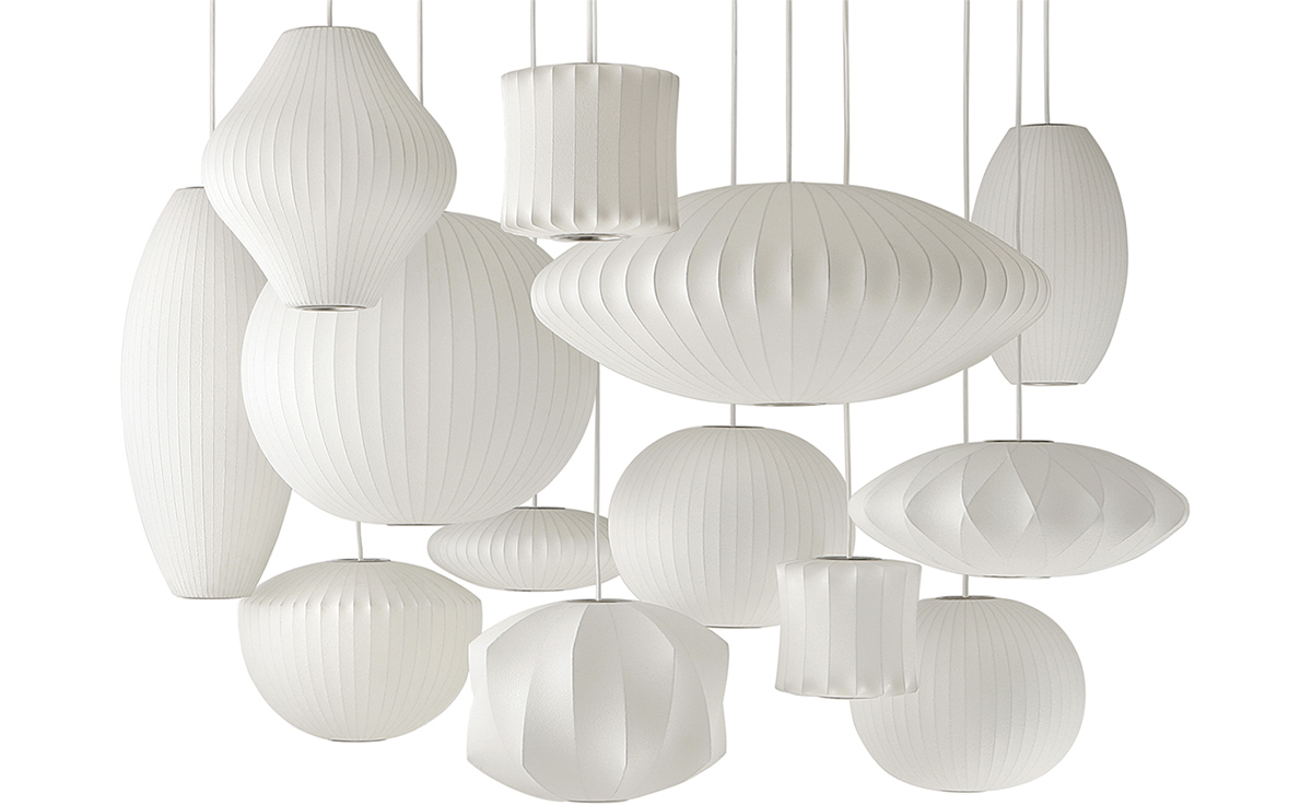 nelson bubble lamp crisscross pear