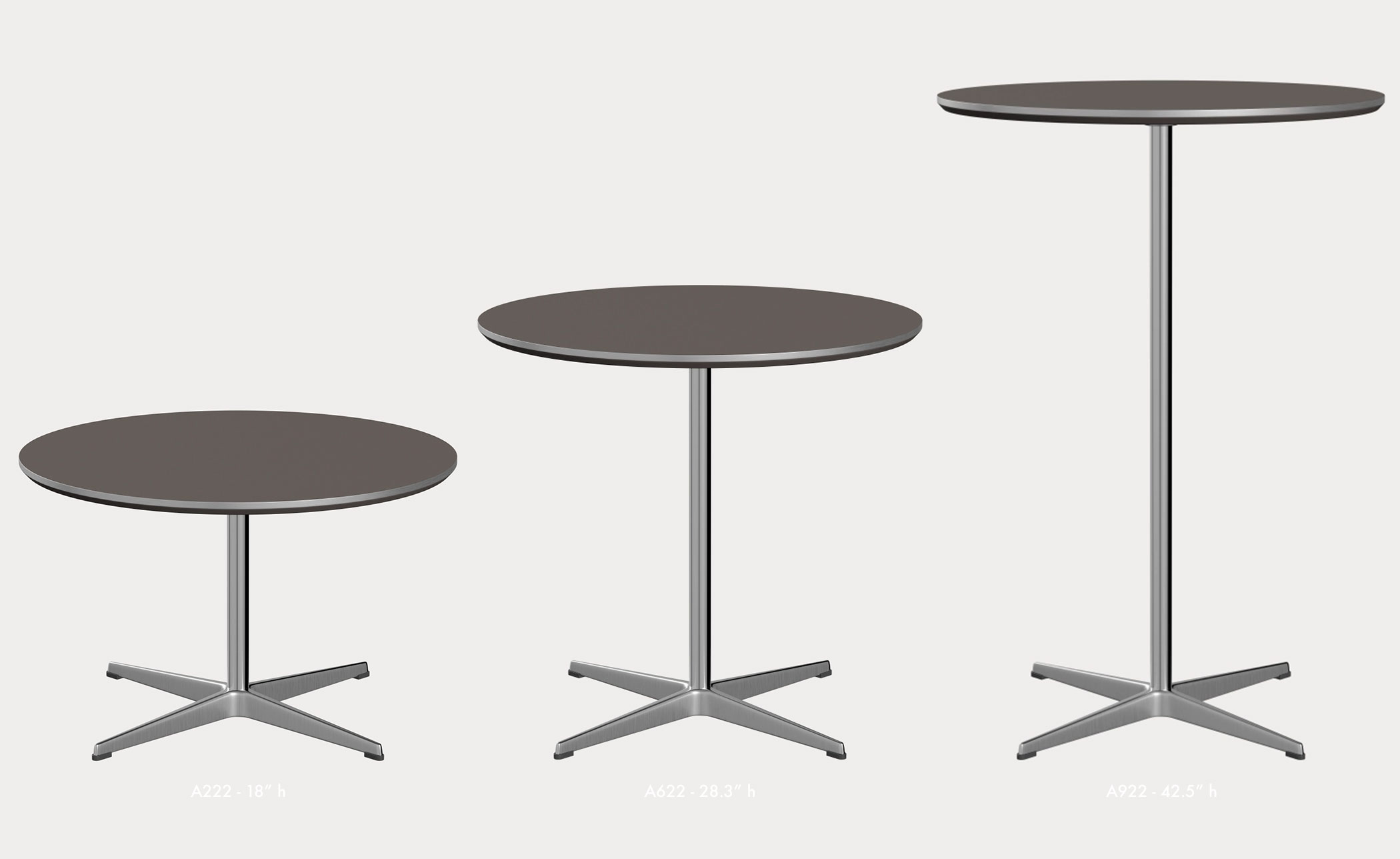 small pedestal base circular top table