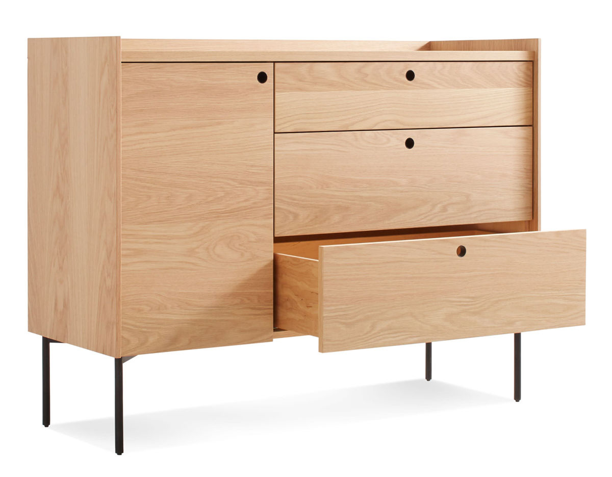 peek 1 door / 3 drawer credenza