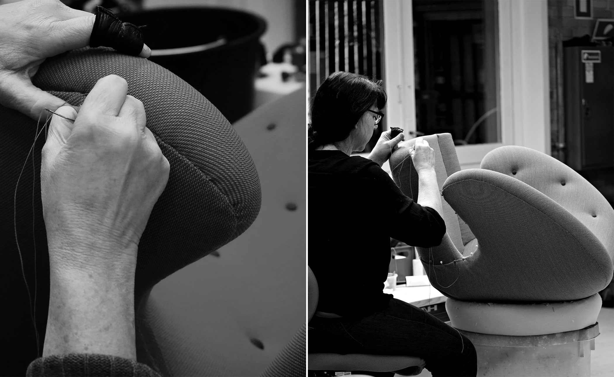 Pelican Chair with Buttons
