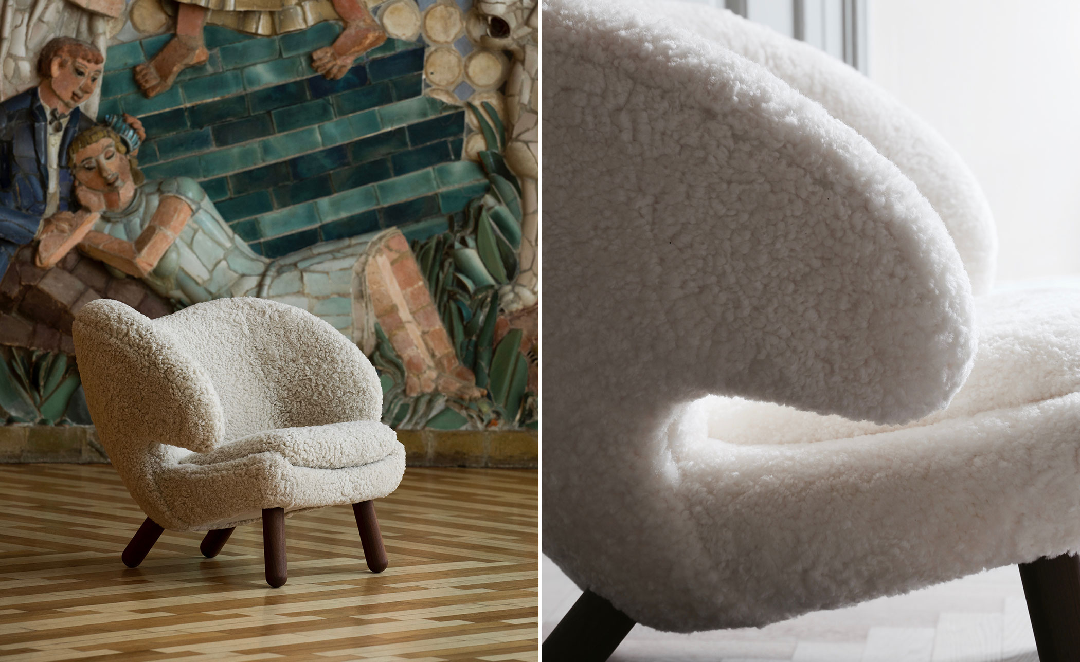 Pelican Chair with Buttons