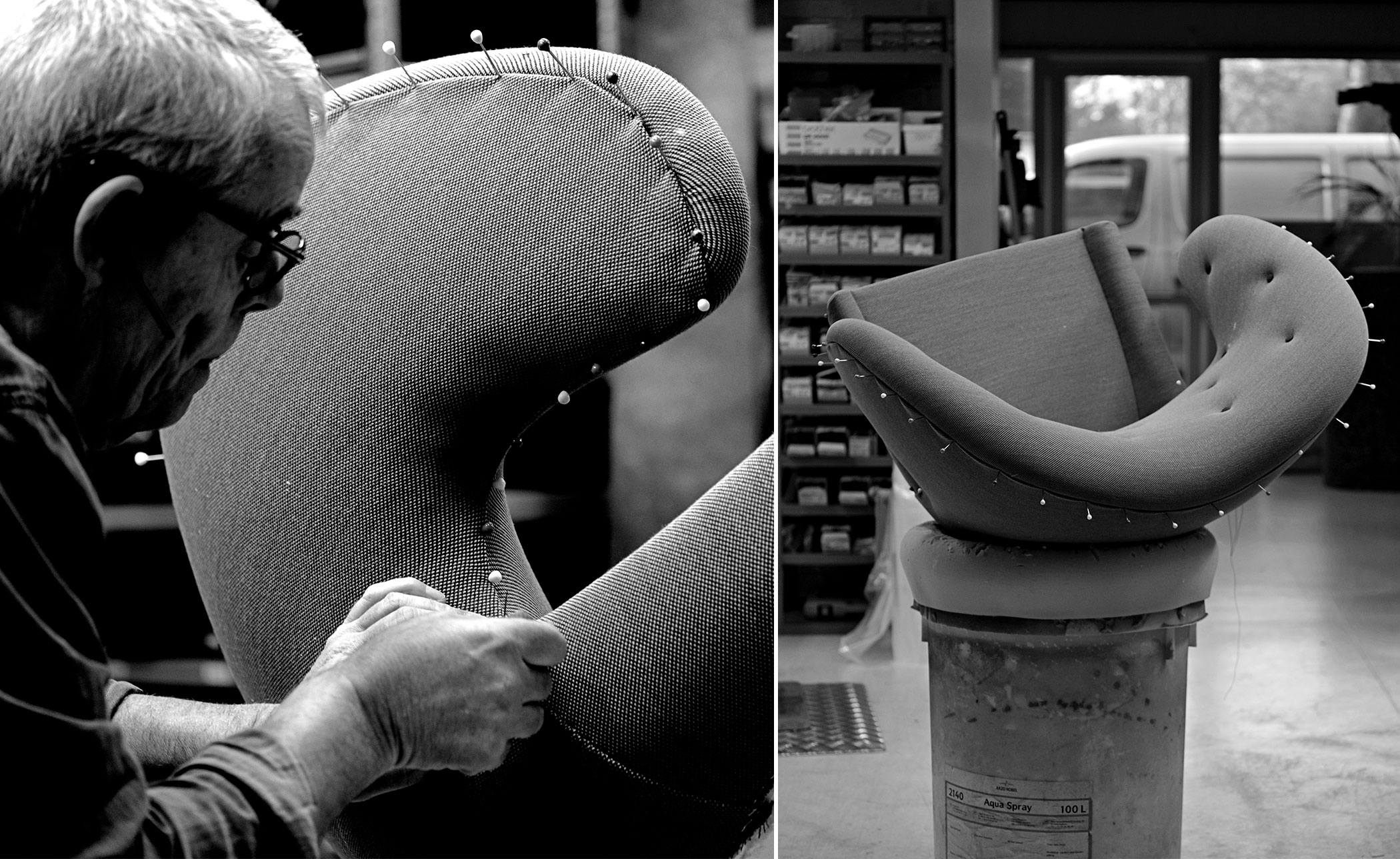 Pelican Chair with Sheepskin