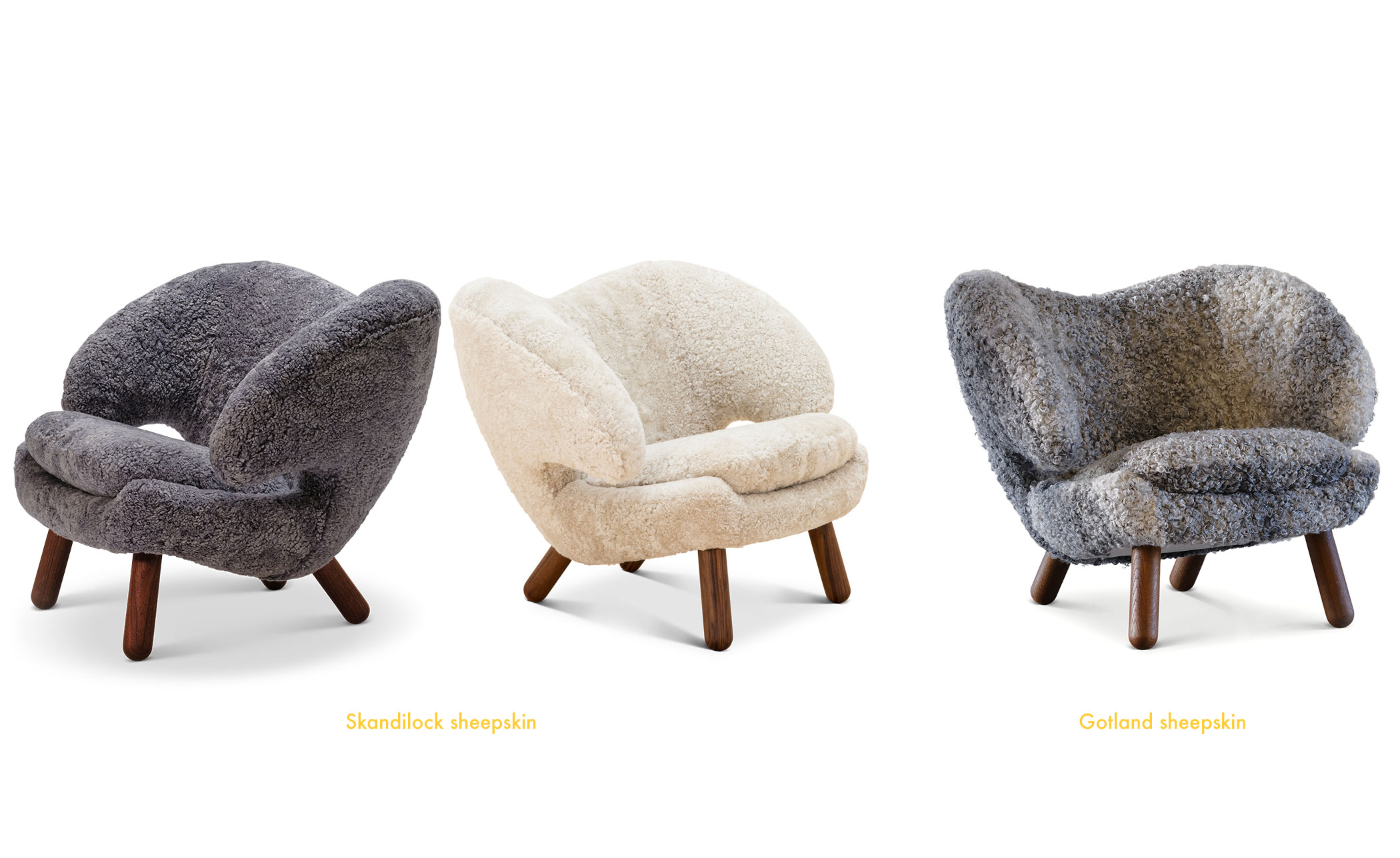 Pelican Chair with Sheepskin