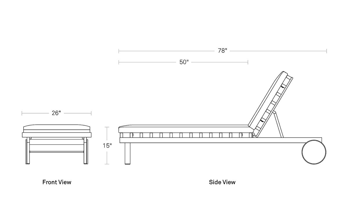perch outdoor sun lounger