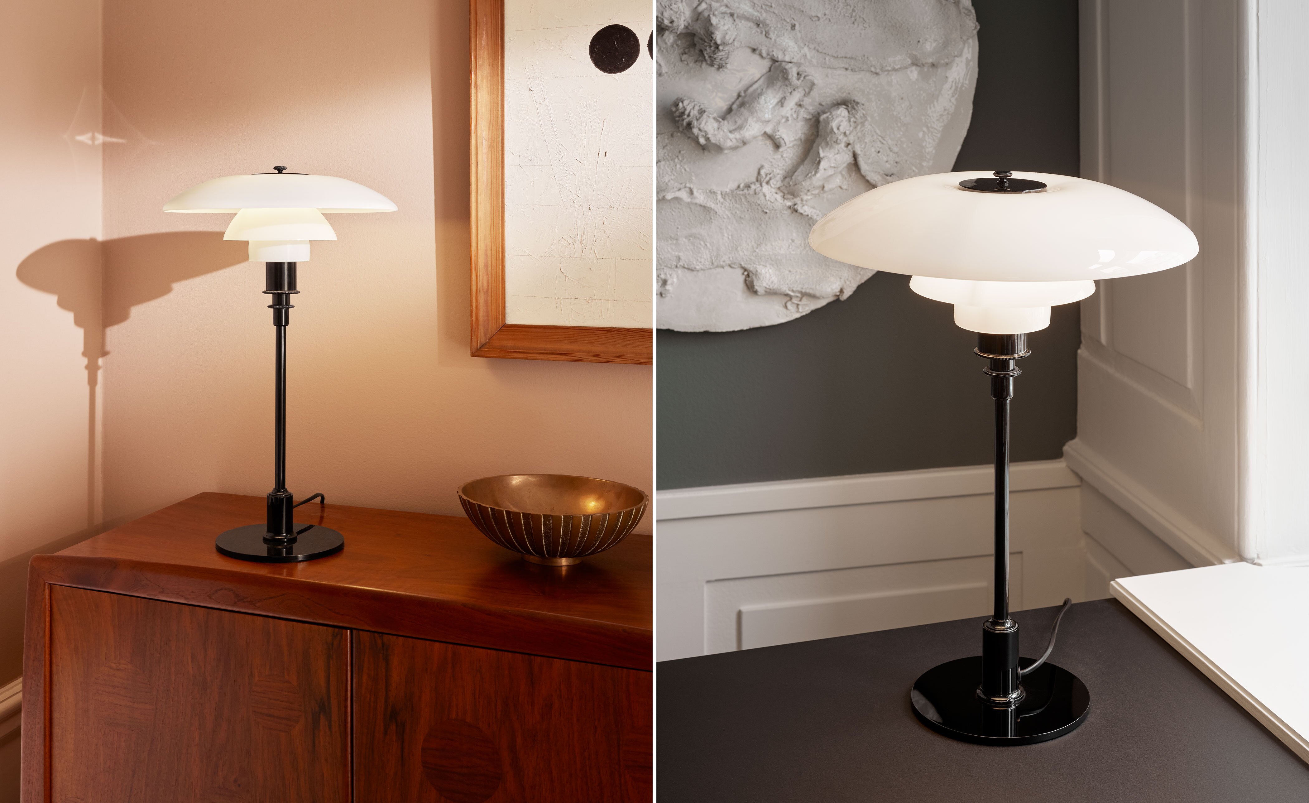 ph 3.5-2.5 glass table lamp