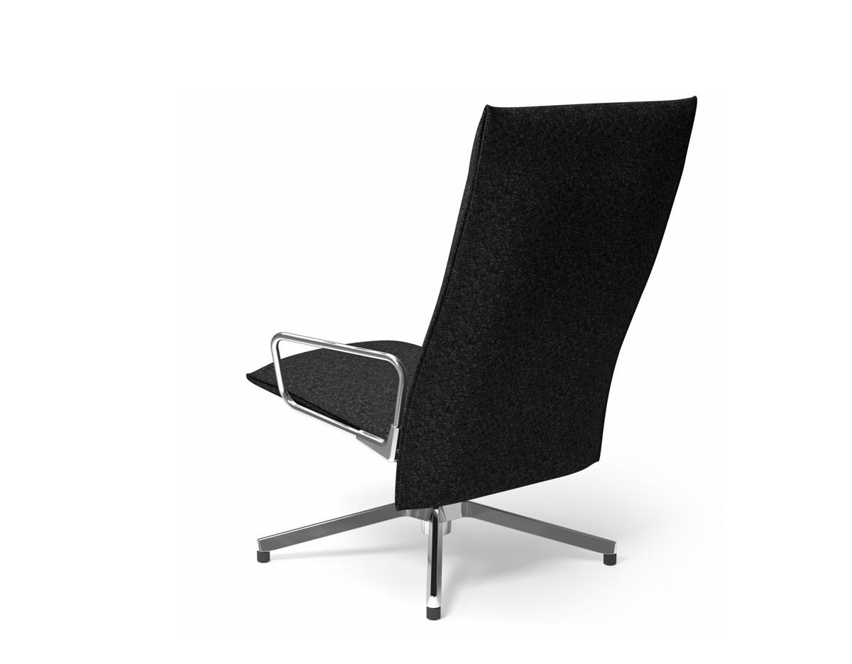 pilot high back lounge chair with loop arms