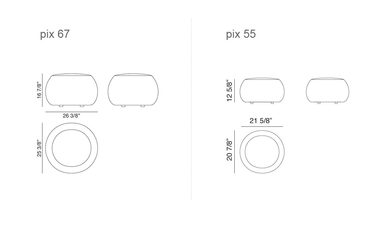 pix one seat ottoman