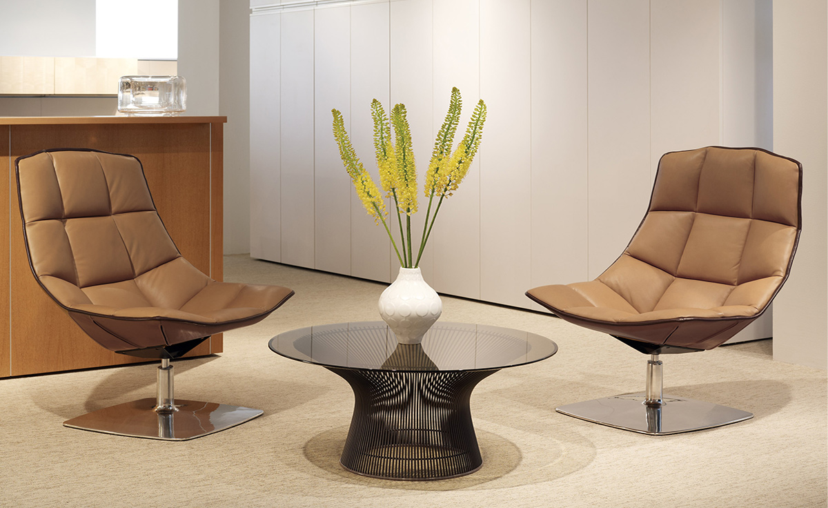 platner 36" bronze coffee table