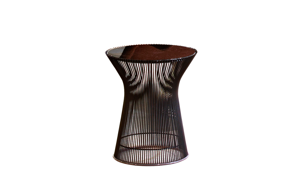 platner bronze side table