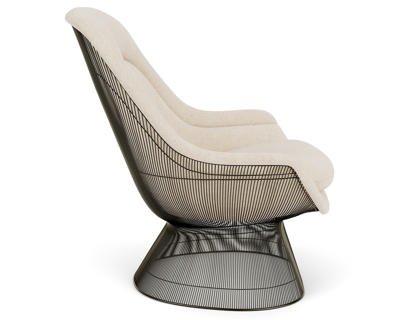 platner metallic bronze easy chair