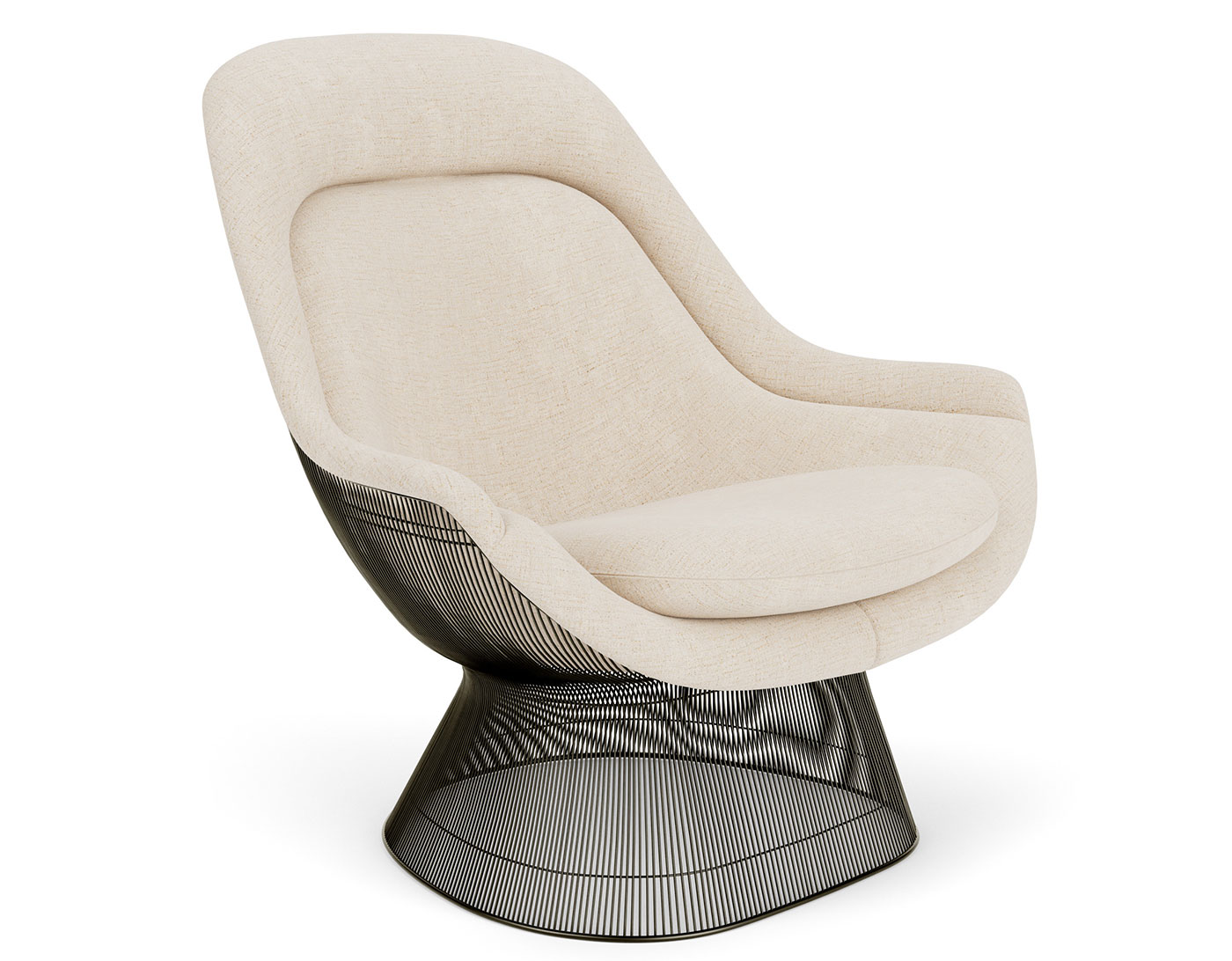 platner metallic bronze easy chair
