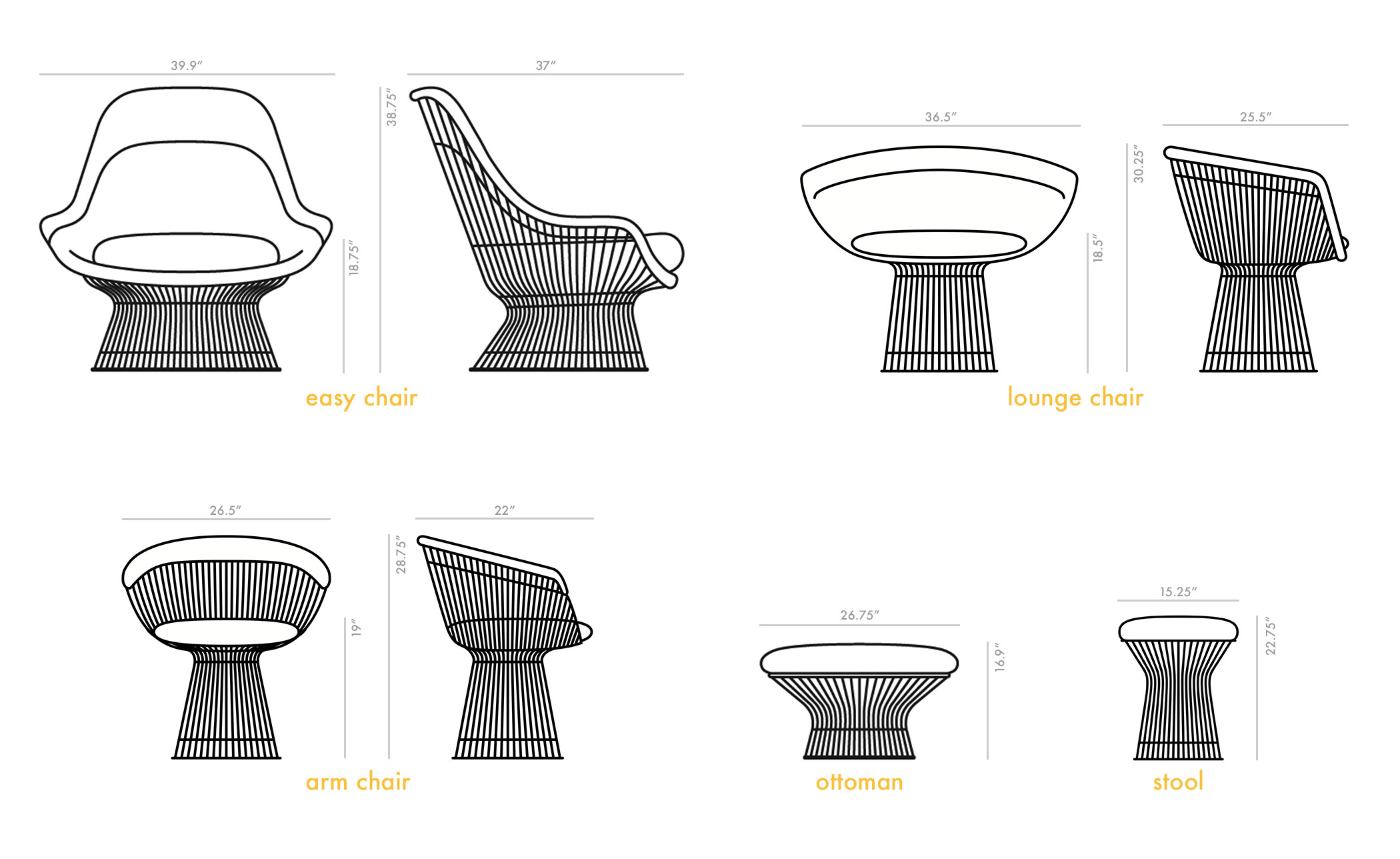 platner ottoman