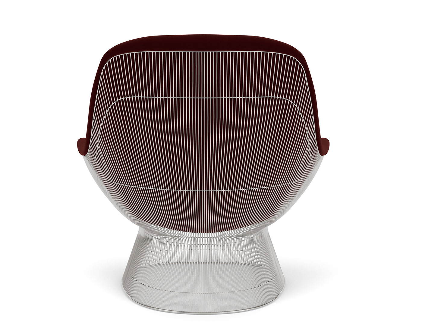 platner polished nickel easy chair