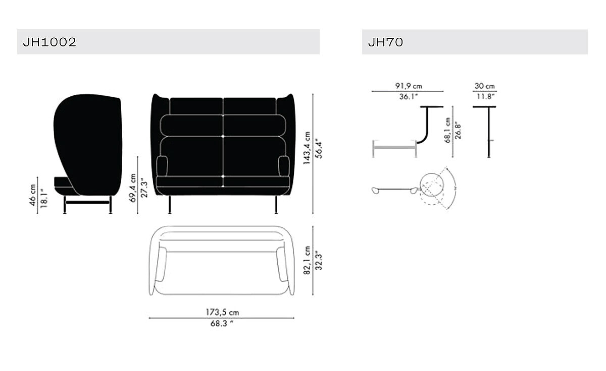 plenum two seat sofa