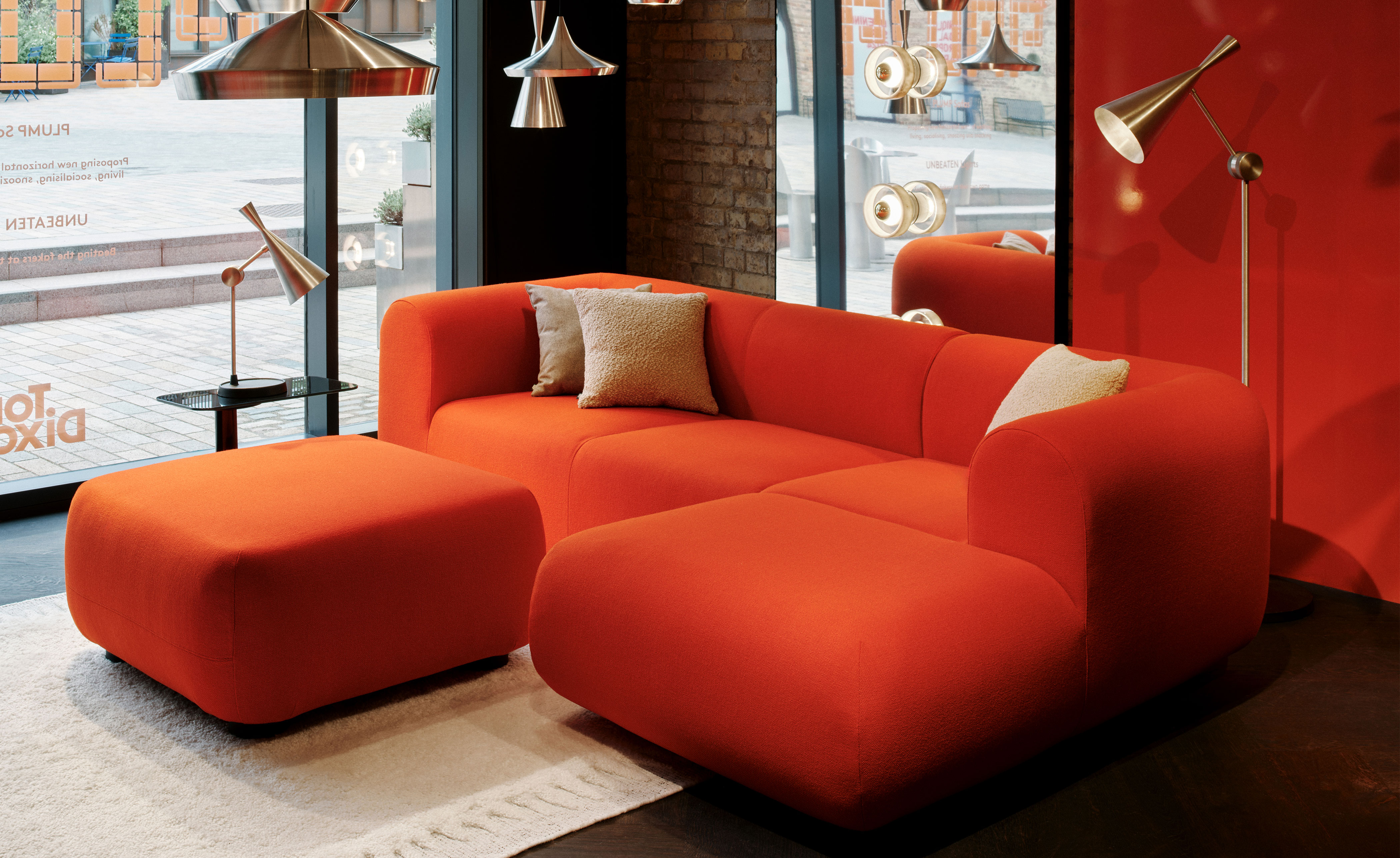 Plump Sofa with Chaise
