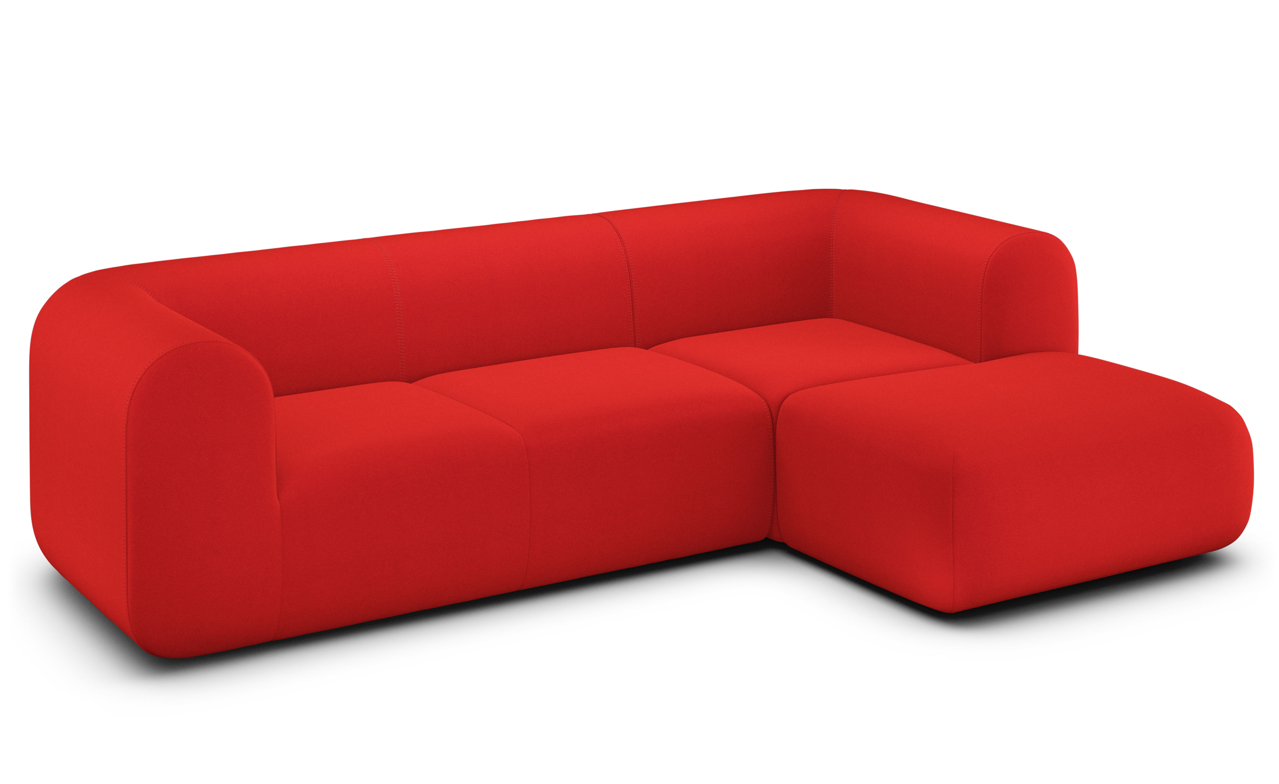Plump Sofa with Chaise