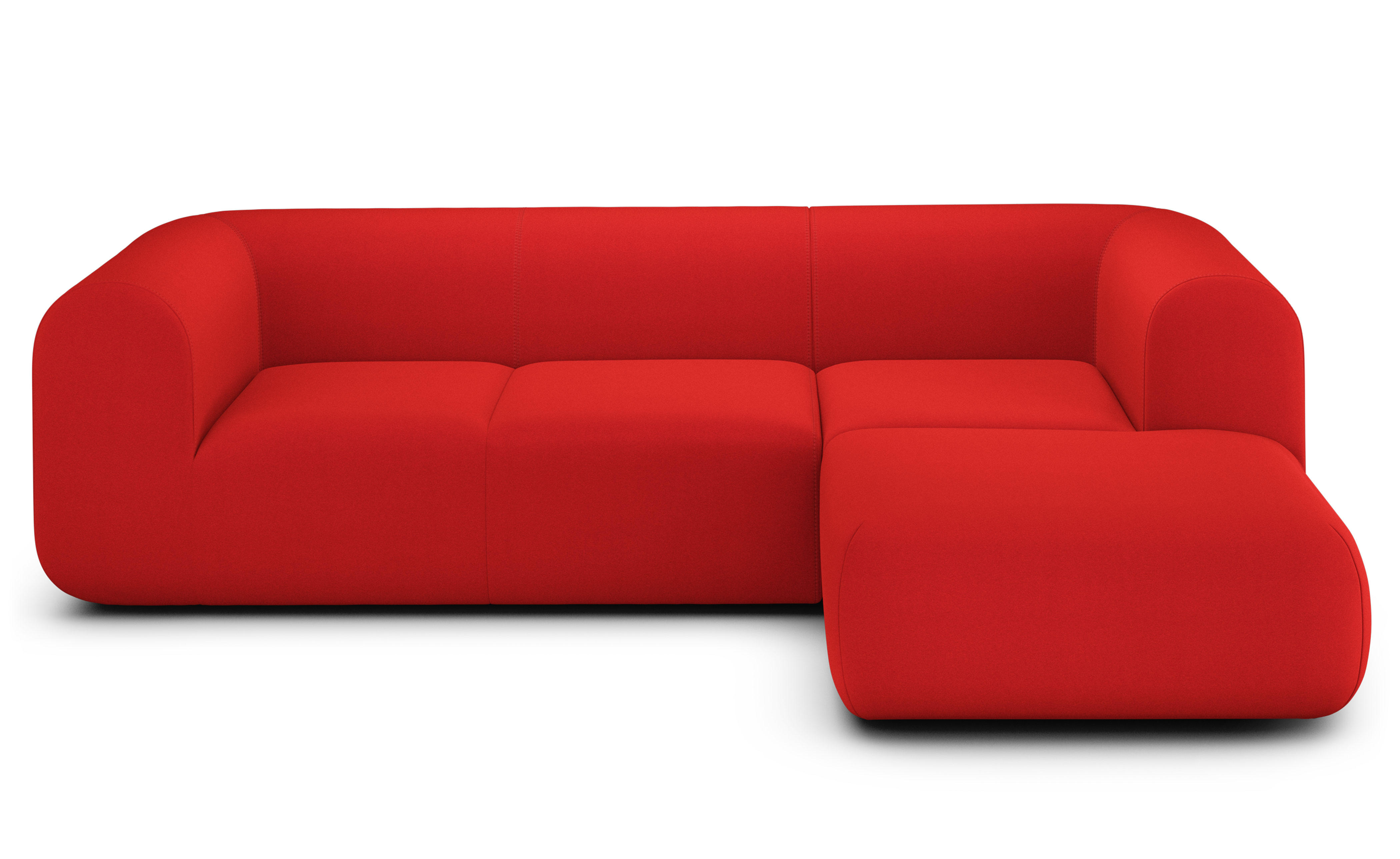Plump Sofa with Chaise