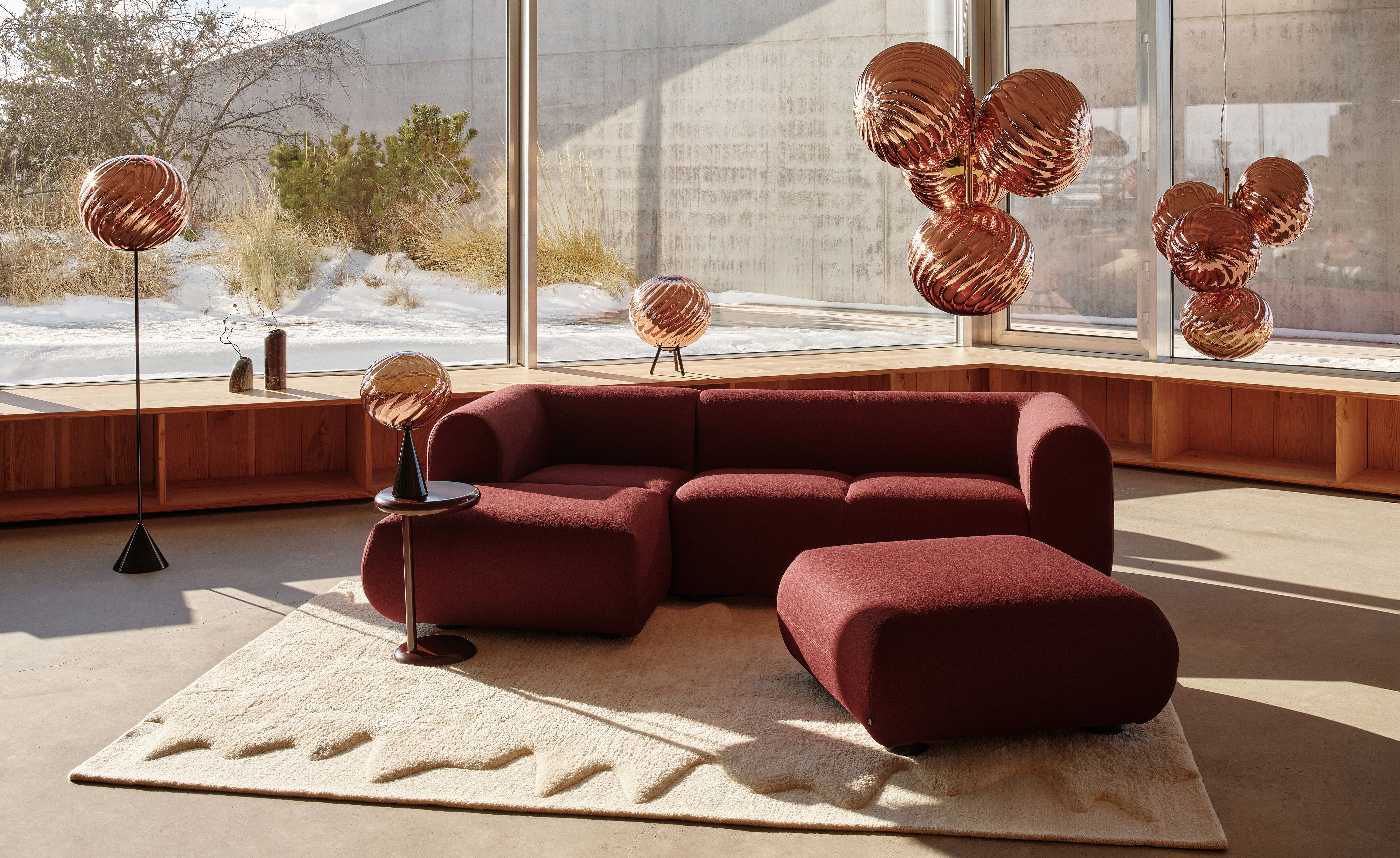 Plump Sofa with Chaise