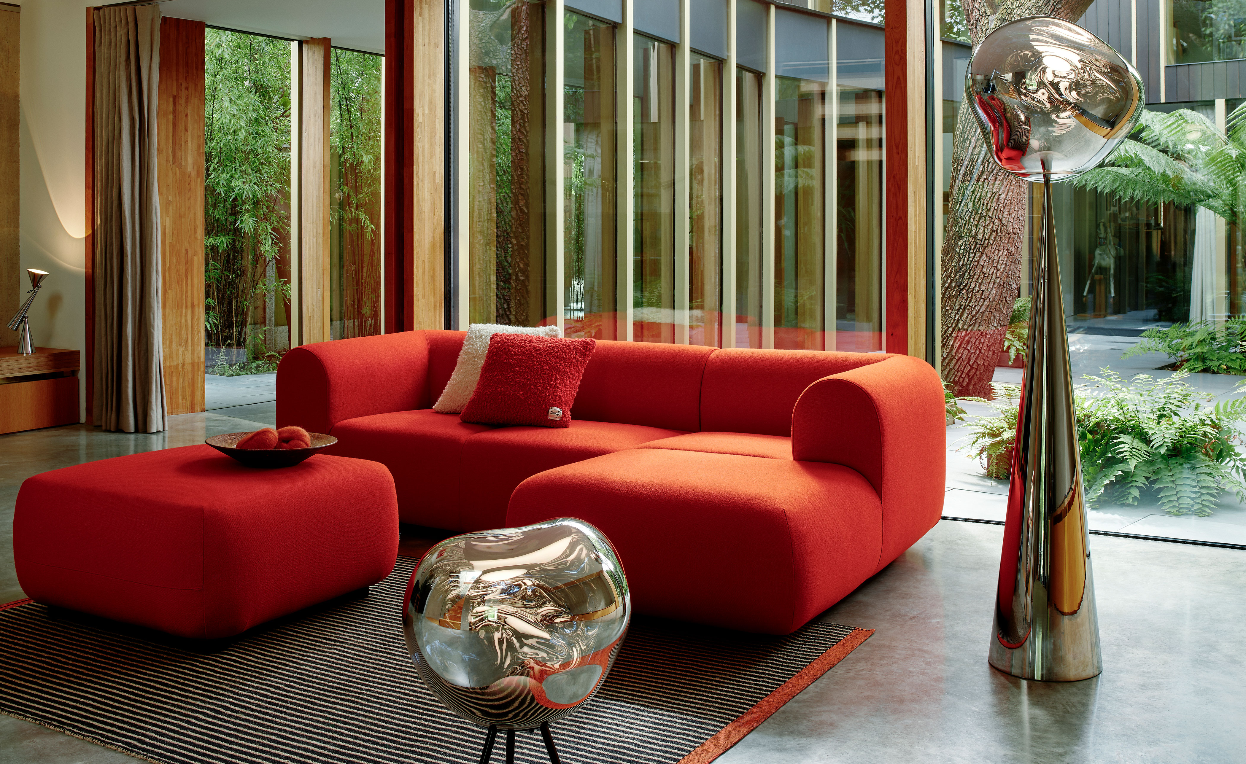 Plump Sofa with Chaise