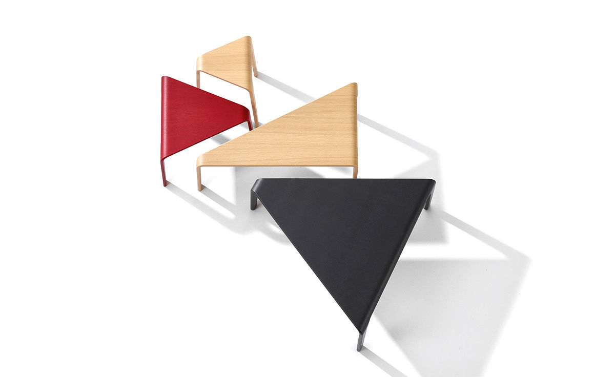 ply triangular coffee table