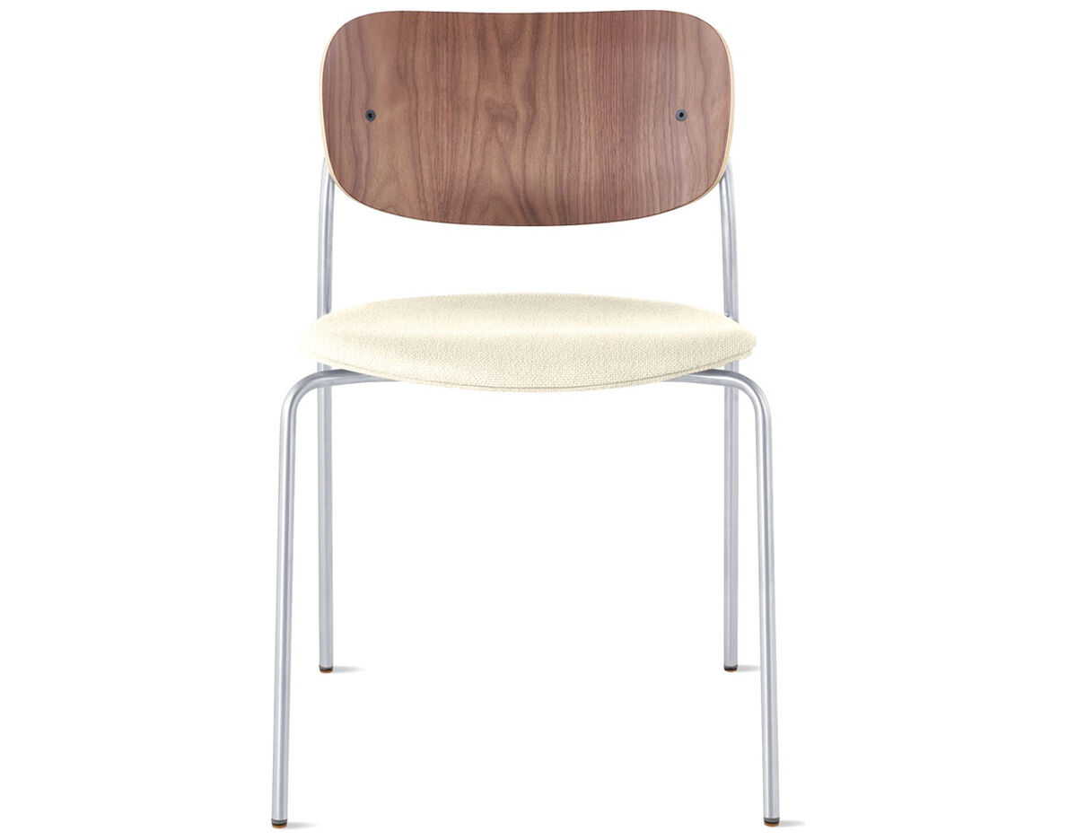 portrait side chair with upholstered seat