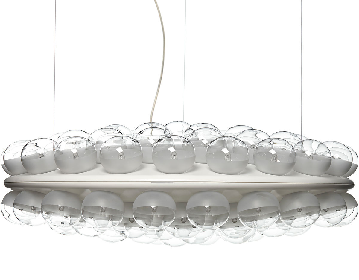 prop light round double suspension lamp