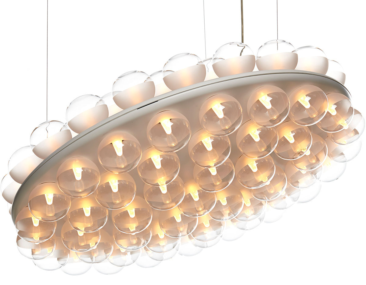 prop light round double suspension lamp