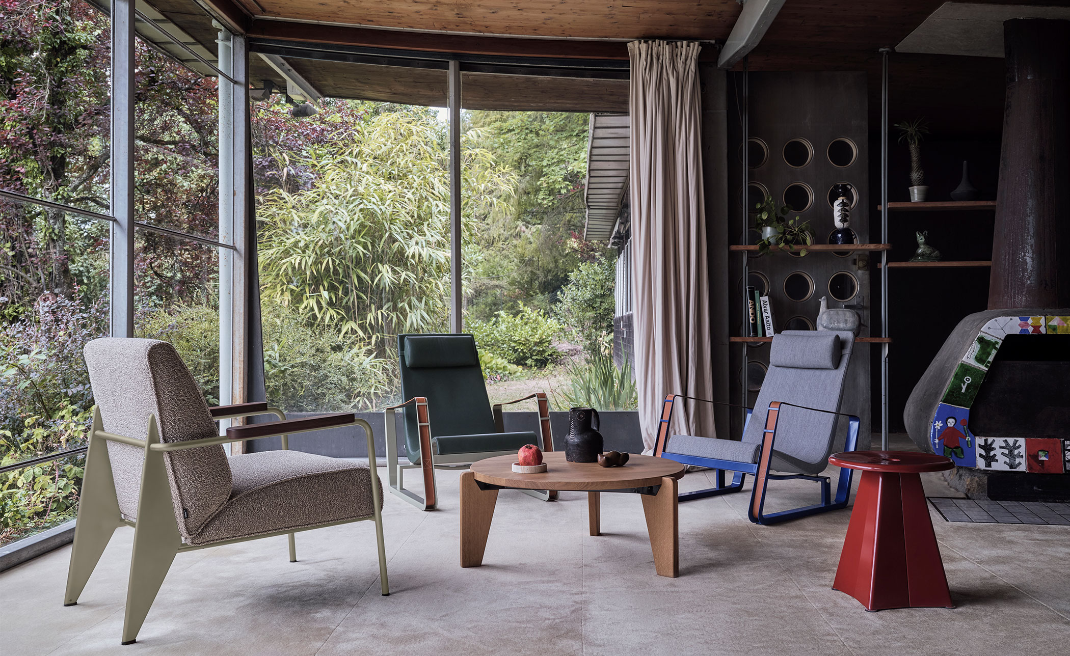 prouvé fauteuil de salon lounge chair