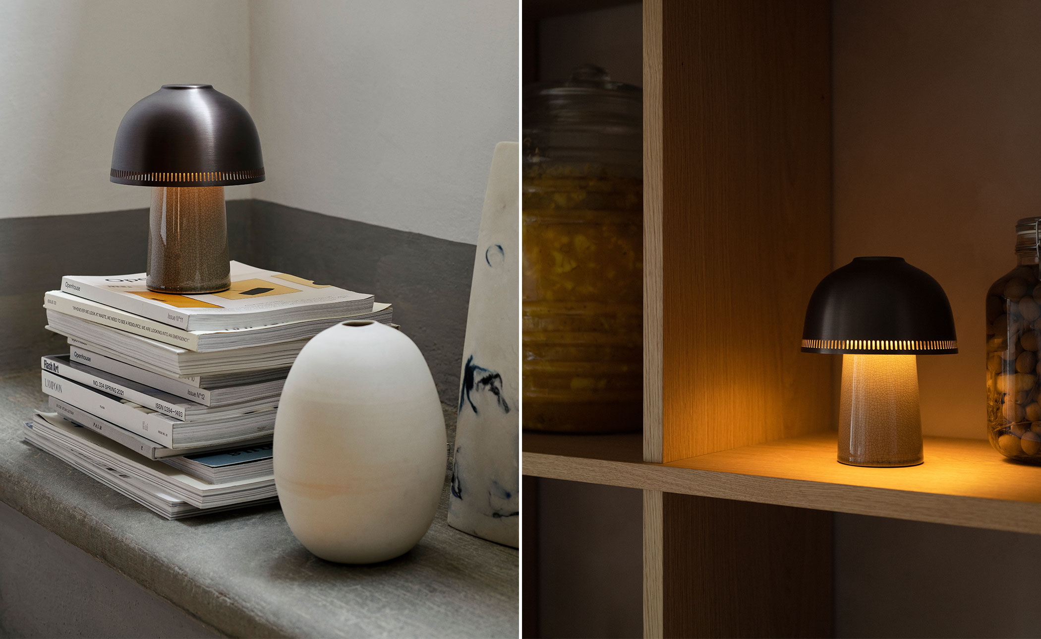 Raku Portable Table Lamp
