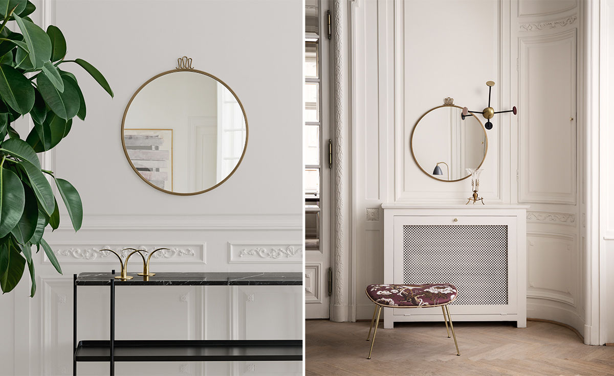 randaccio round wall mirror