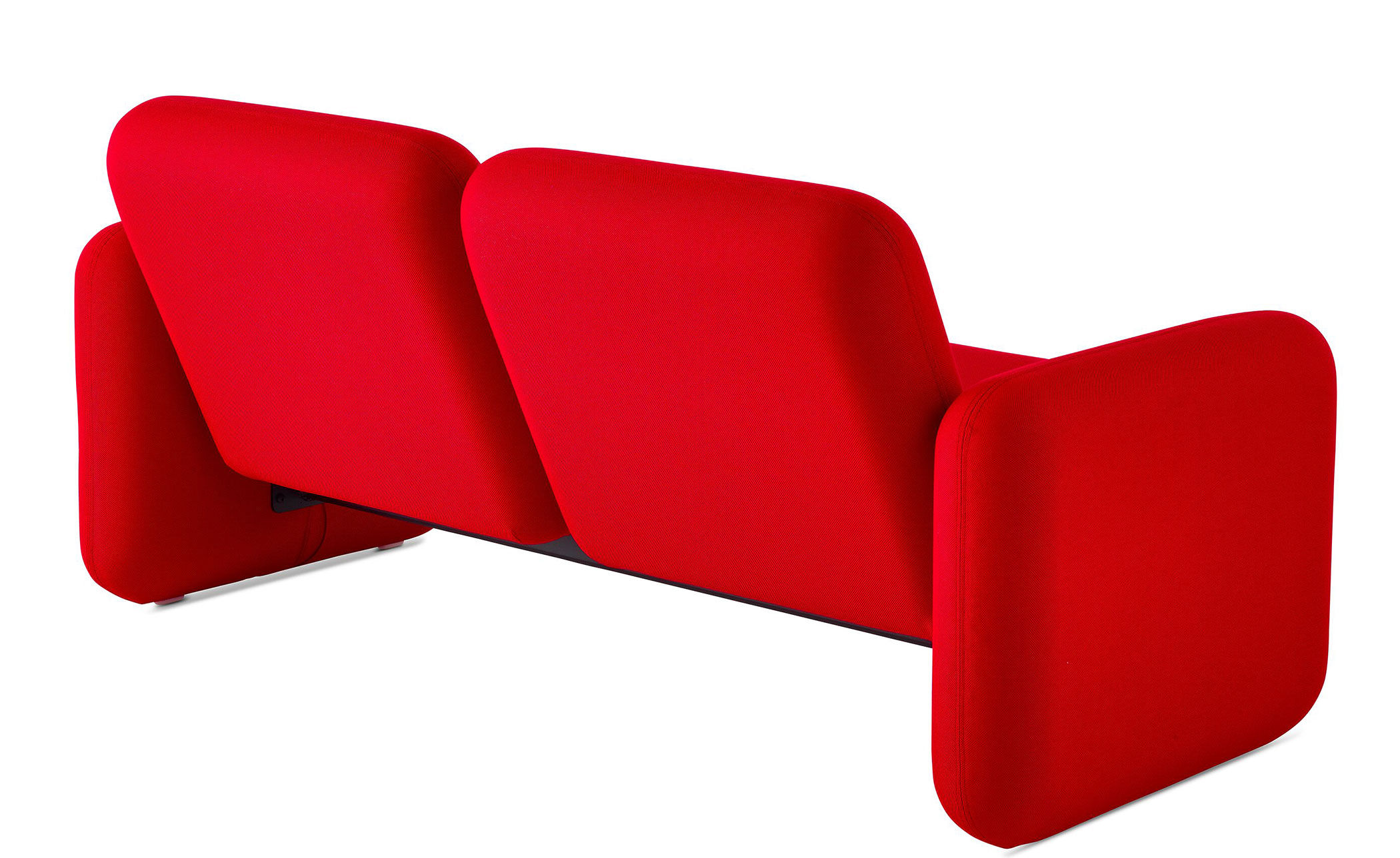 ray wilkes two seat chiclet sofa