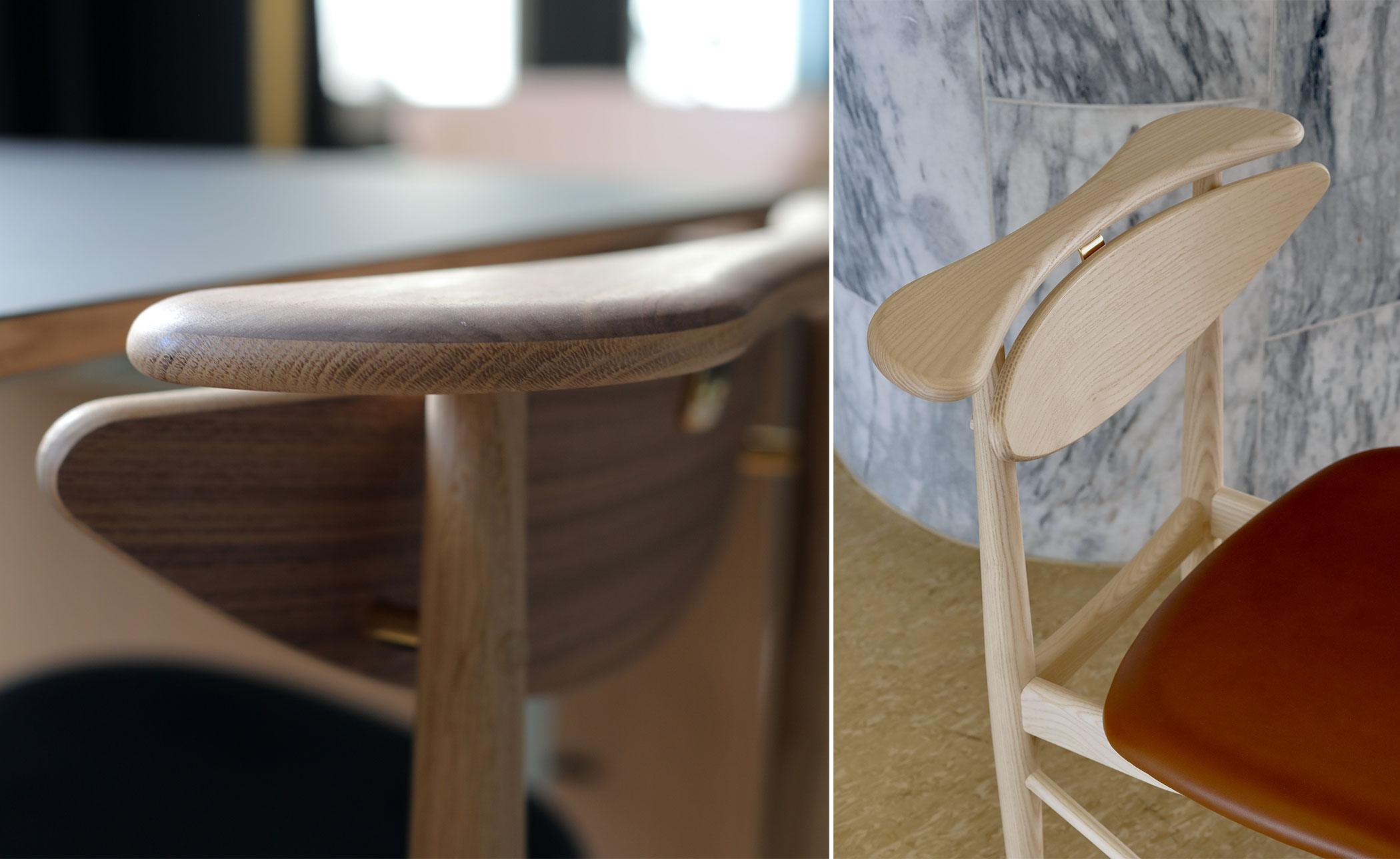 Reading Chair with upholstered seat