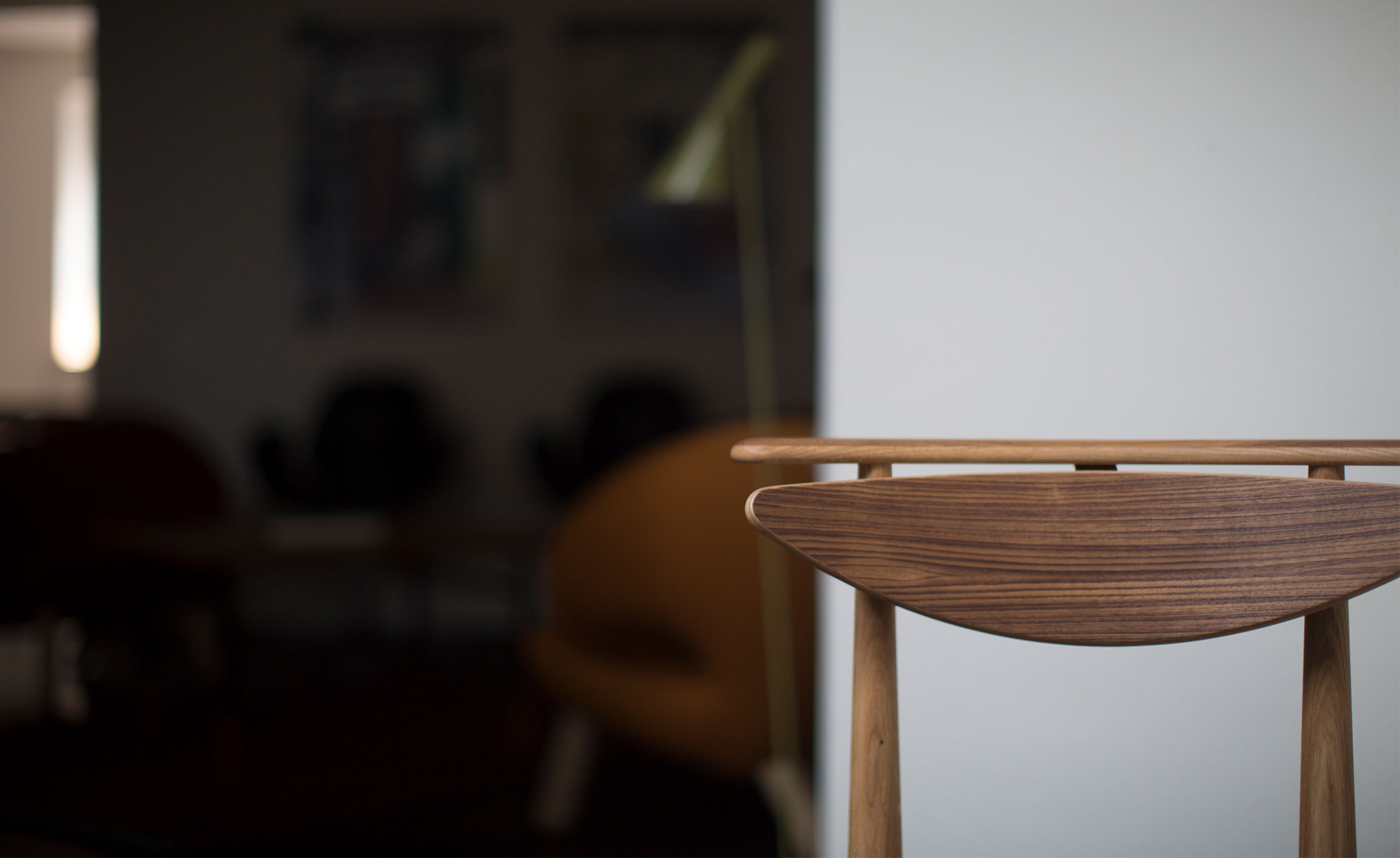 Reading Chair with wood seat