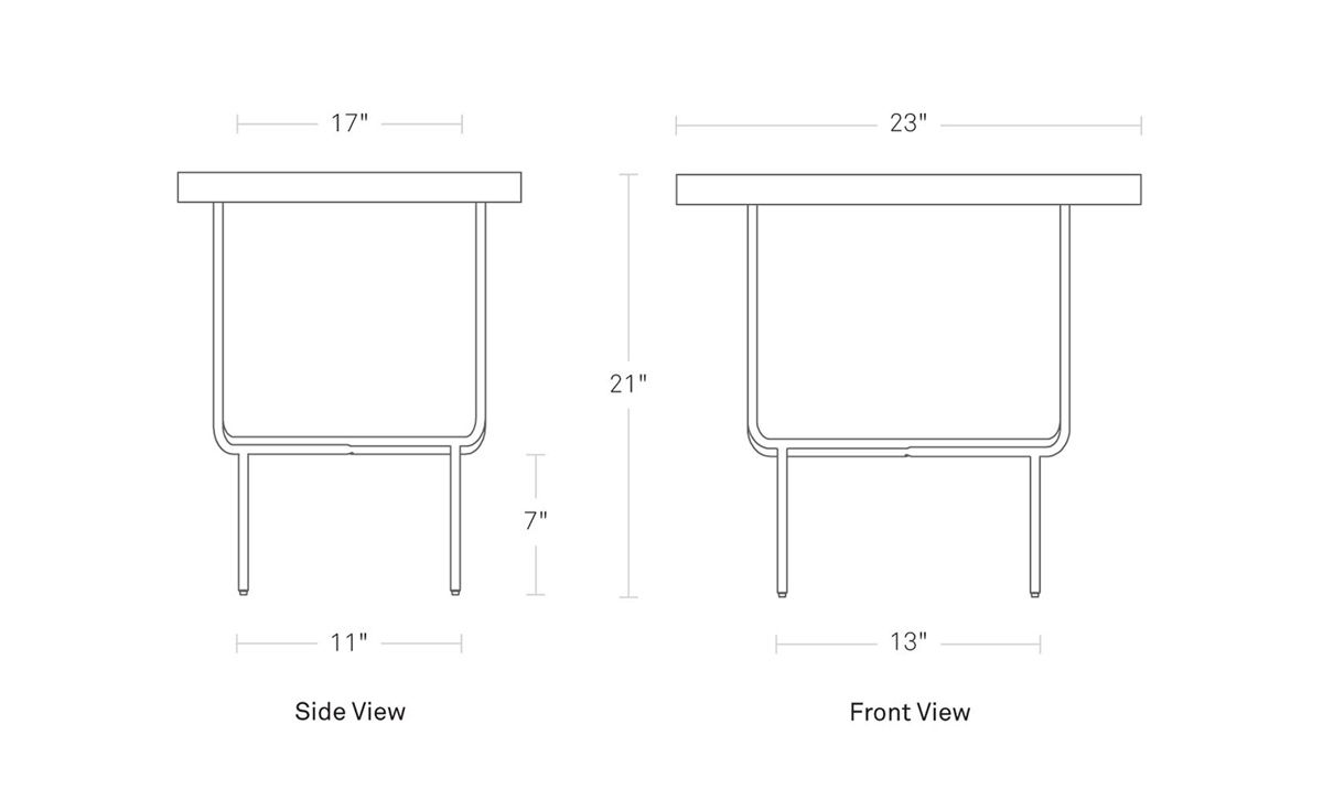 roundhouse tall side table