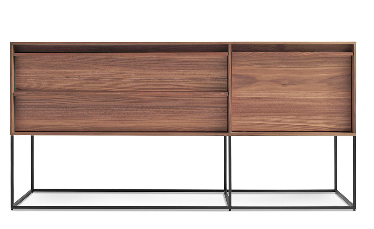 rule 1 door, 2 drawer console