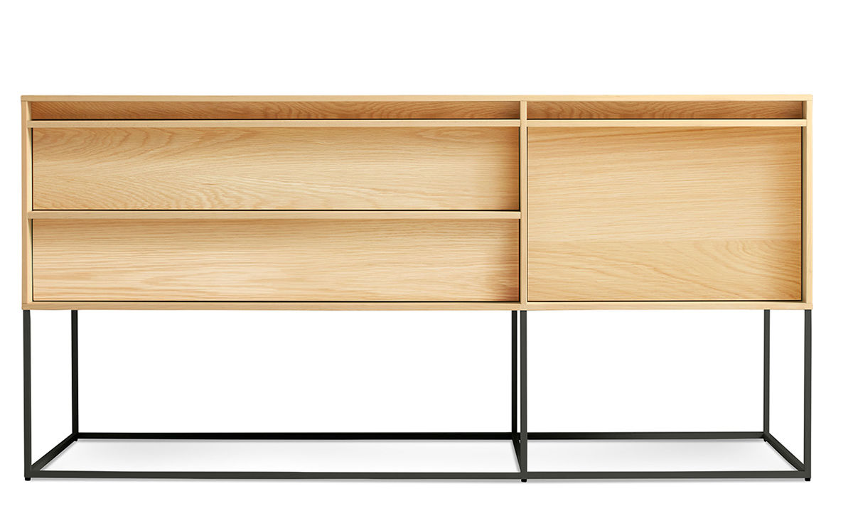 rule 1 door, 2 drawer console